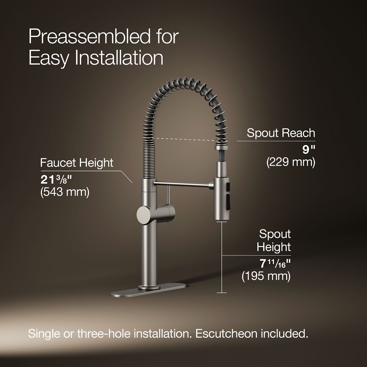 KOHLER K-22973-VS Kitchen-Faucets - View #3
