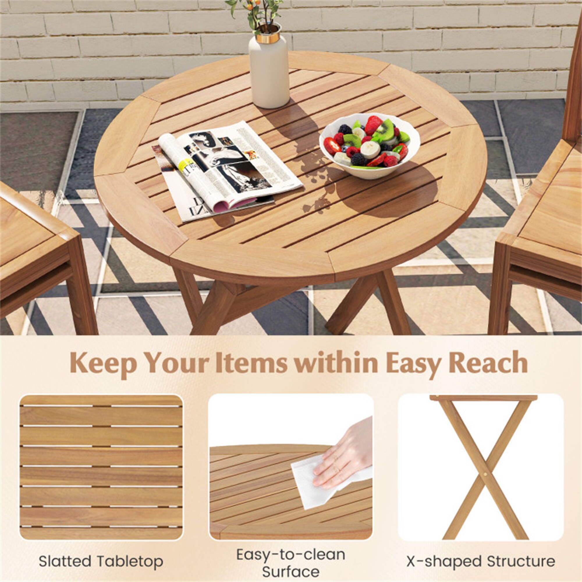 BABOOM BOM-FT01BN-OR Patio-Tables - View #8