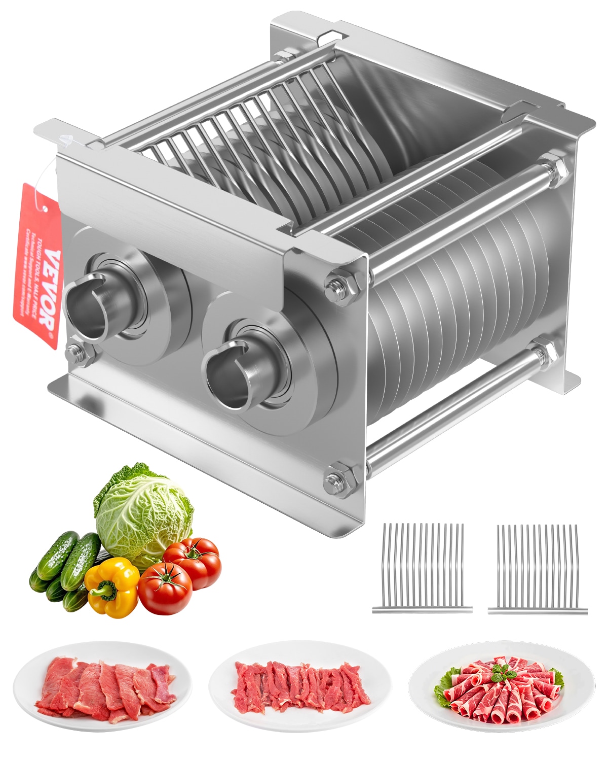 VEVOR Collection/Series Name Commercial/Residential Food slicer and Meat Slicer with Thickness Control ( Silver ) #DLWSTBWT850WE1OGFV1