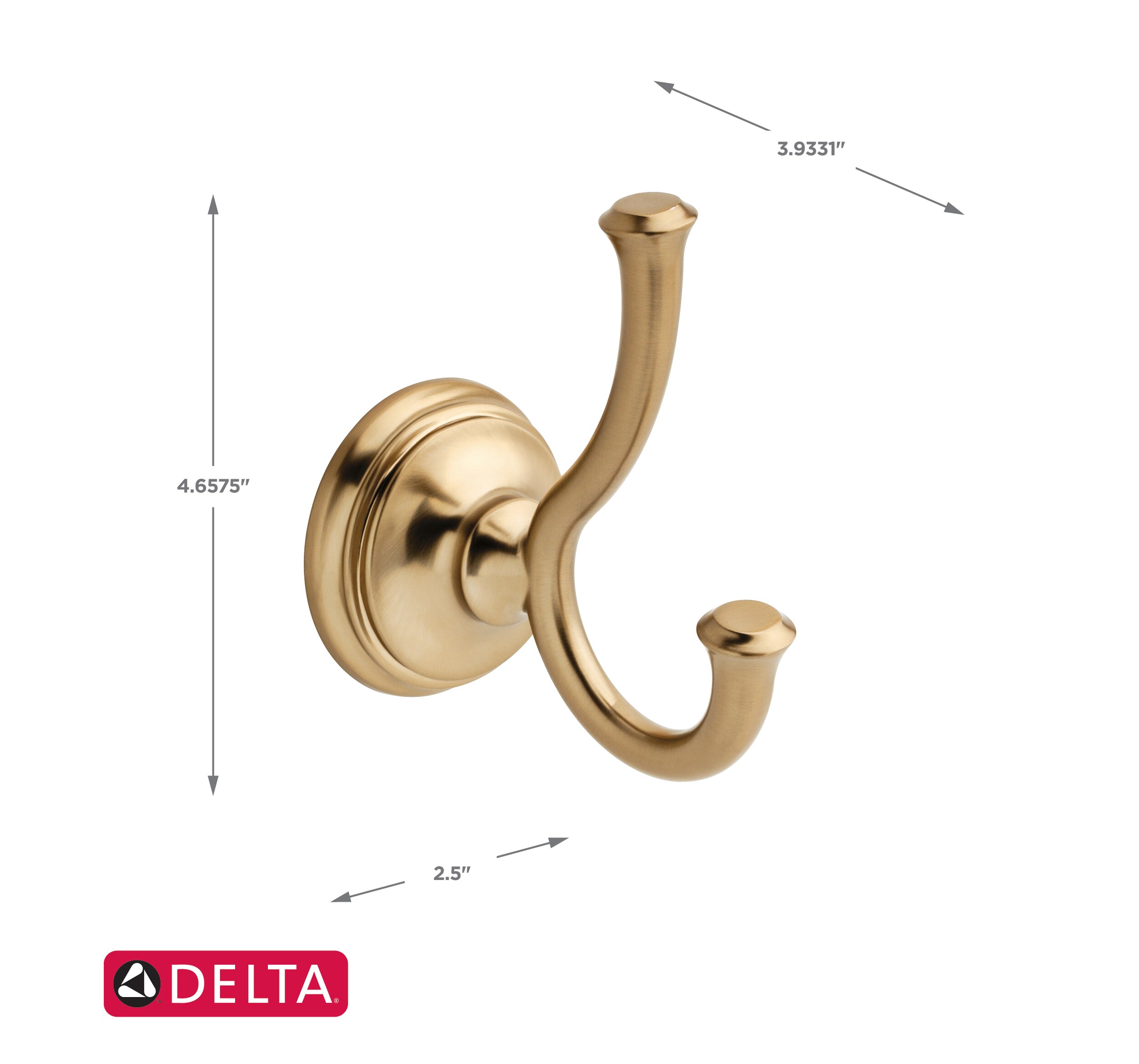 Delta 4-Piece Cassidy Champagne Bronze Decorative Bathroom Hardware Set ...