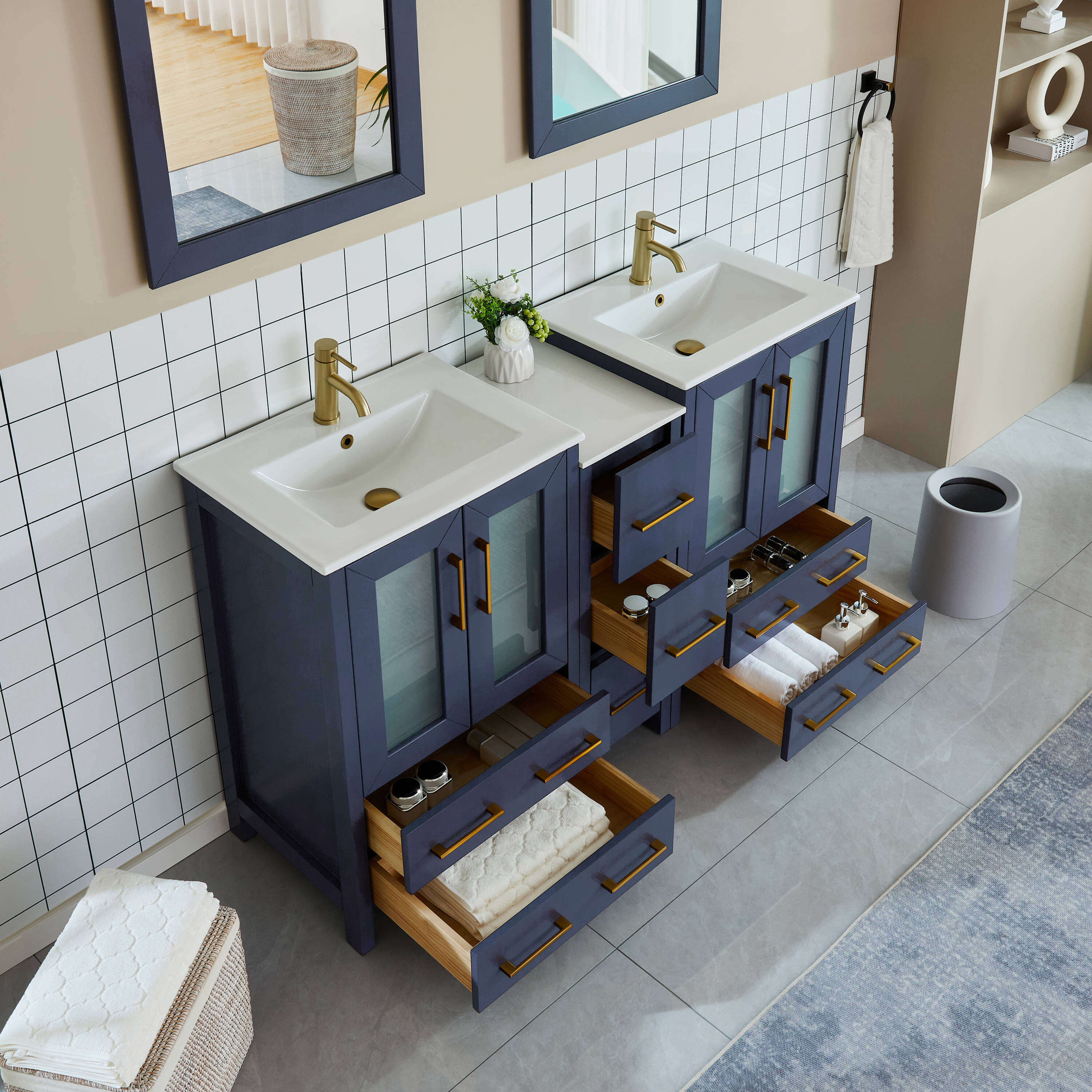 Vanity Art VA3024-60B Bath-Vanity-Combo - View #4