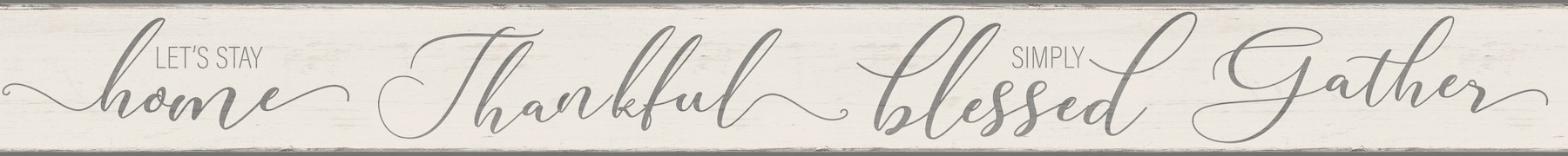 York Wallcoverings FH4097BD 6-Inches Grey Unpasted Wallpaper Border
