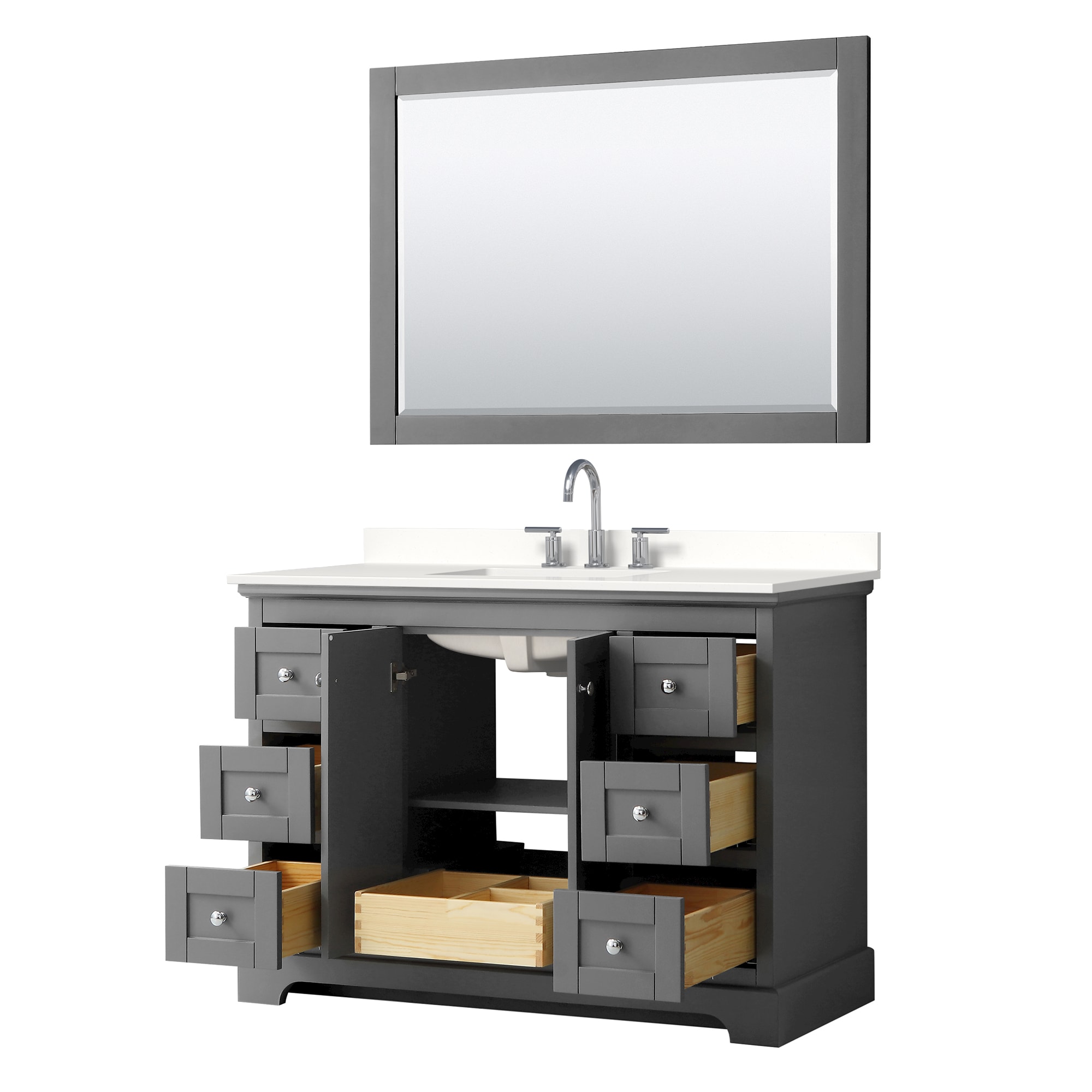 Wyndham Collection WCV232348SKGWQUS3M46 Bath-Vanity-Combo - View #3