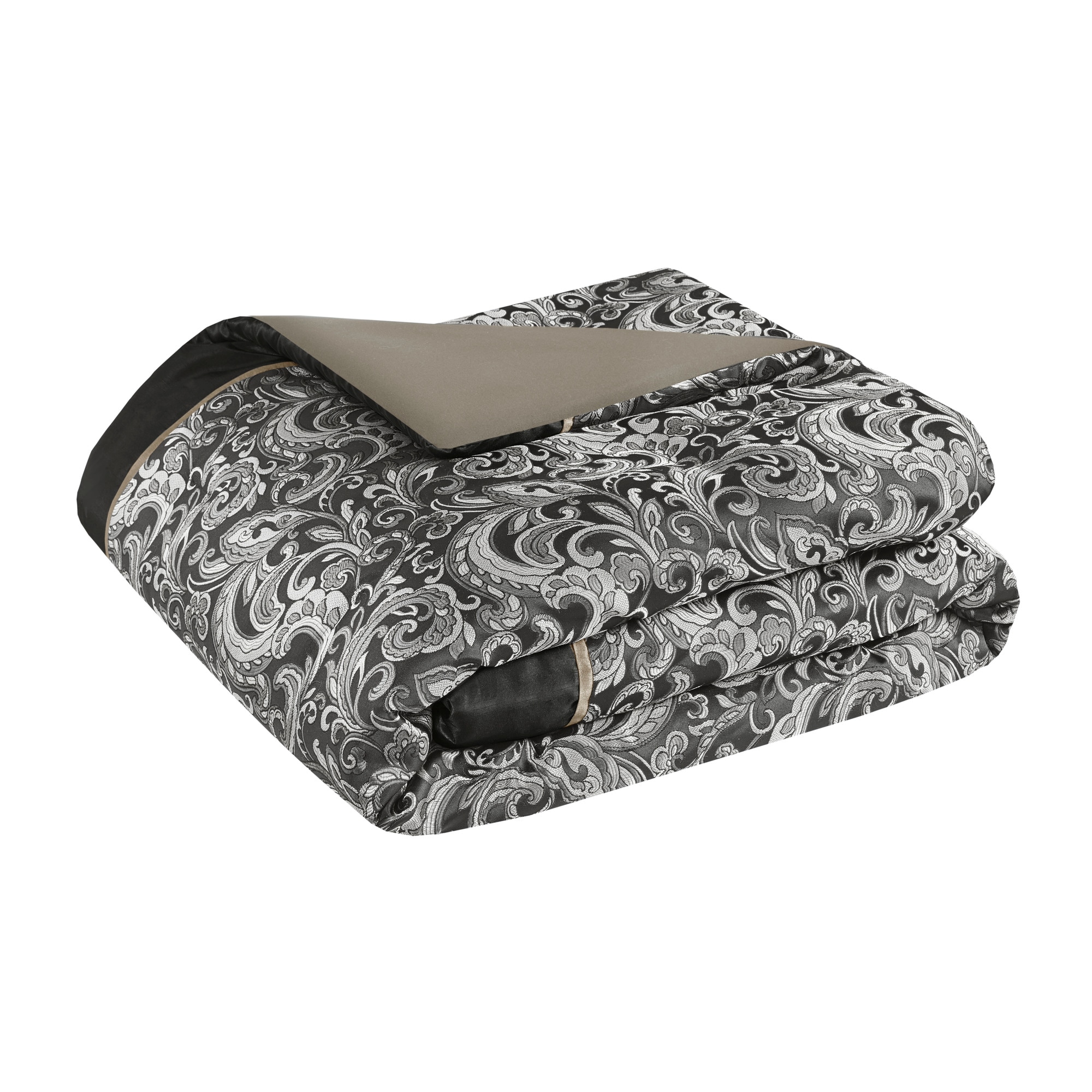 California King Black Microfiber 24-Piece Bed in a Bag Set