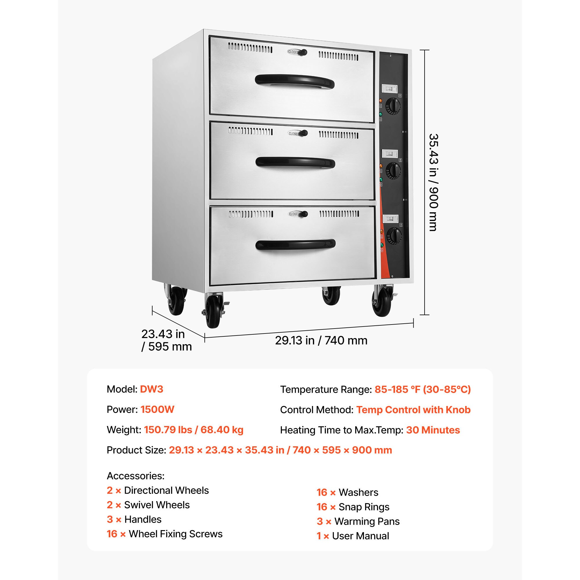 GIVIMO LW108GIVSS5053 Warming-Drawer - View #8