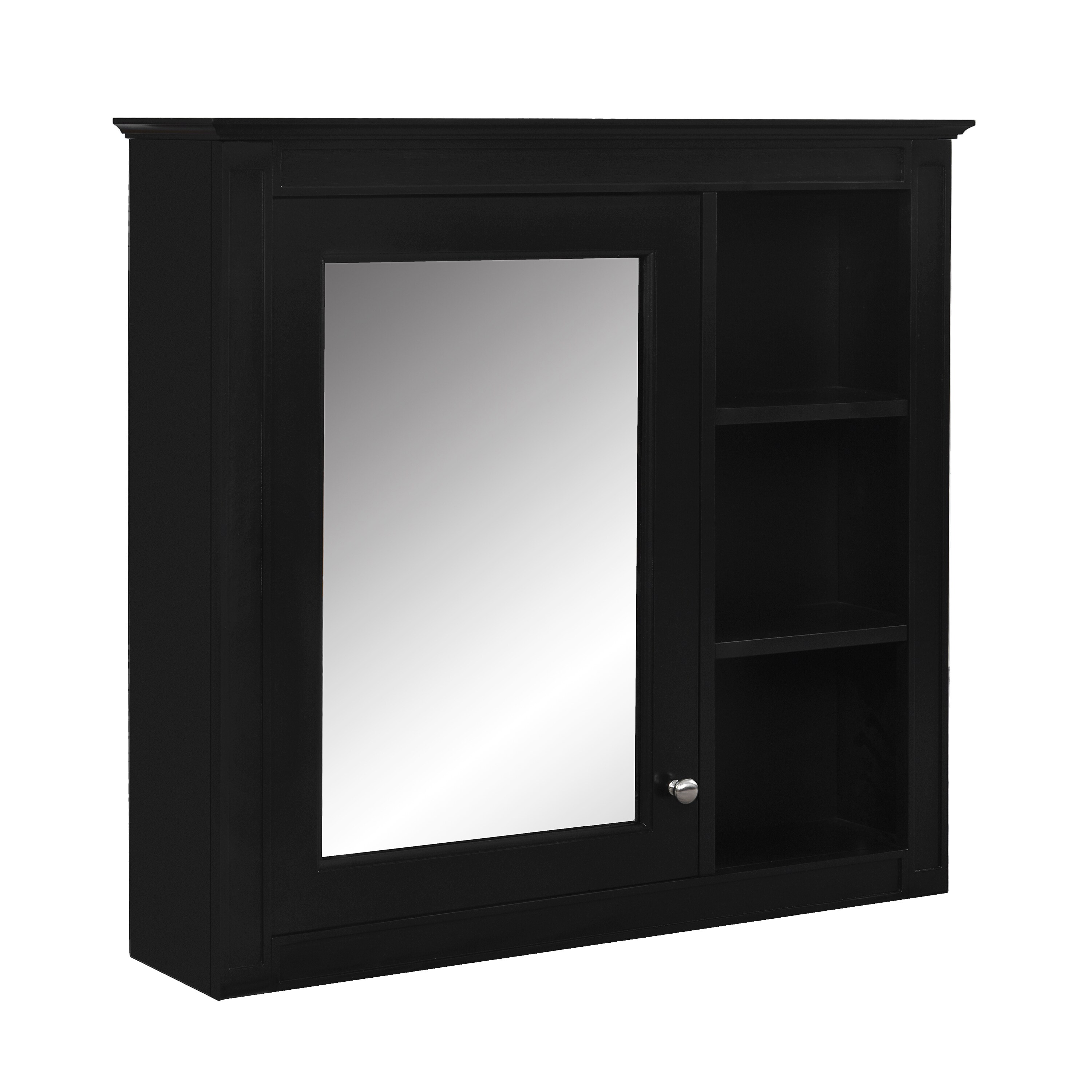 Hrinhom BA02-BLACK Bathroom-Medicine-Cabinets - View #4