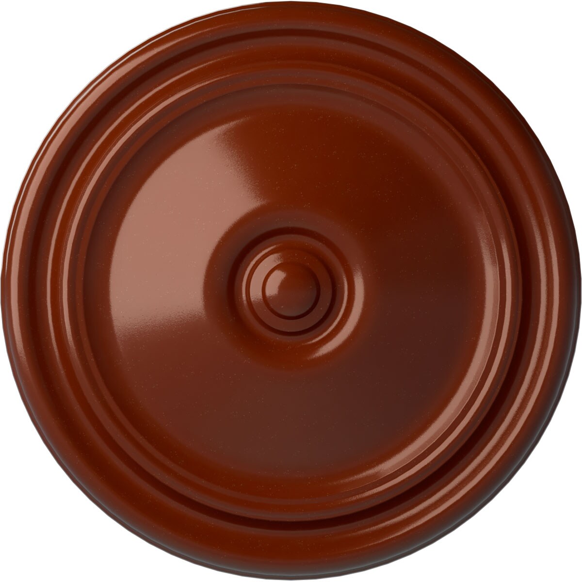 Ekena Millwork CM12REFIF Reece 12-in W x 12-in L Painted Firebrick Polyurethane Whole Ceiling Medallion