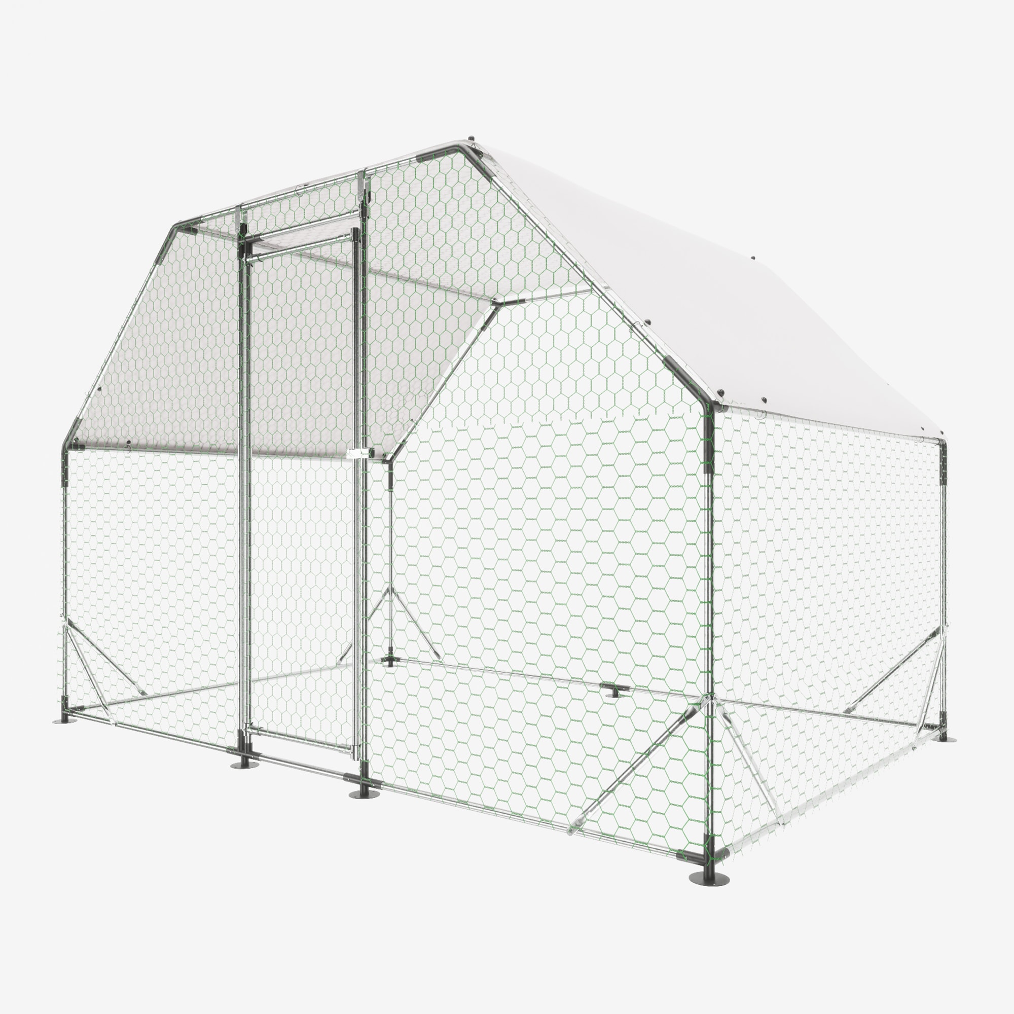 Maocao Hoom JL272265 Silver Metal Chicken coop