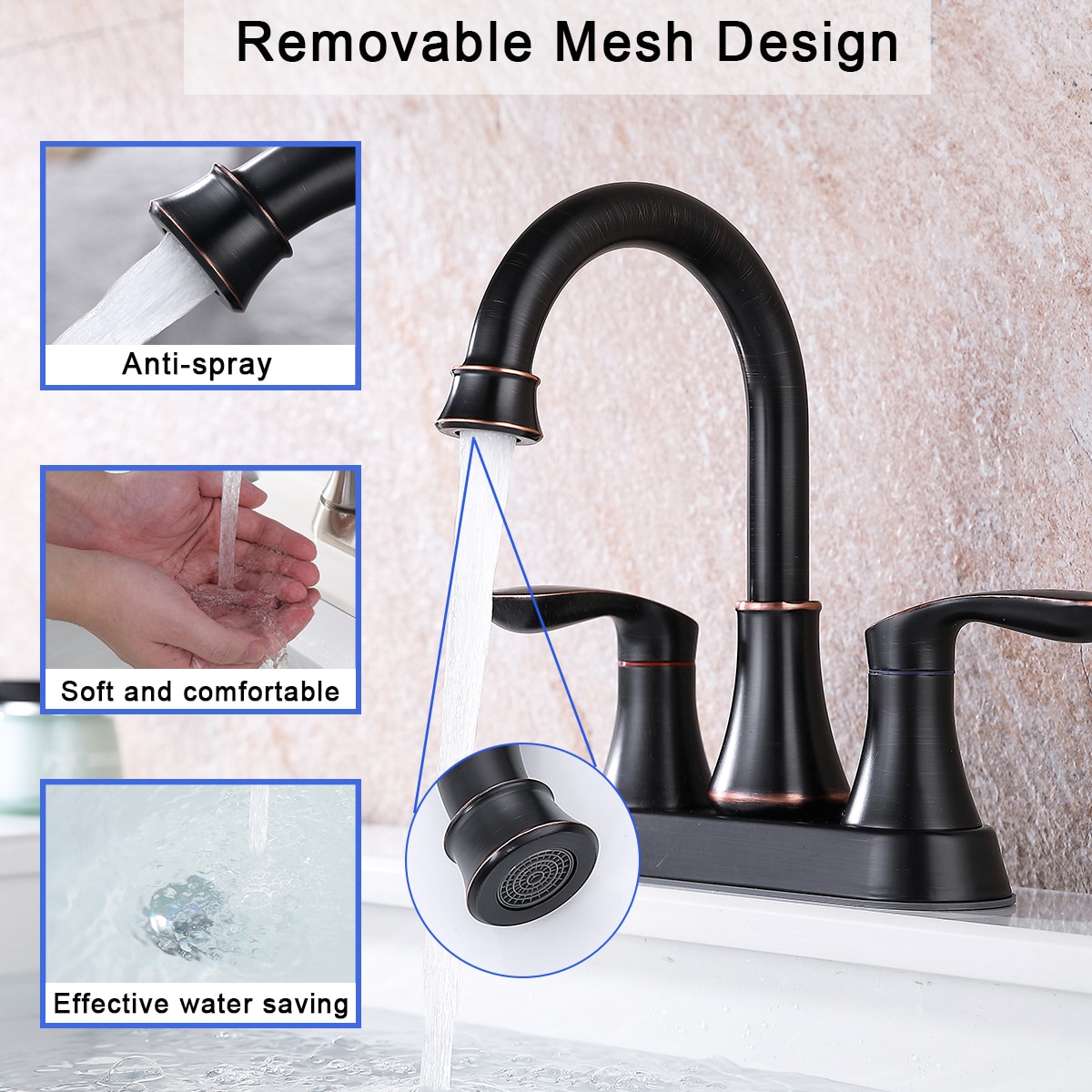 WELLFOR ZQ4011ORB Lavatory-Faucets - View #6
