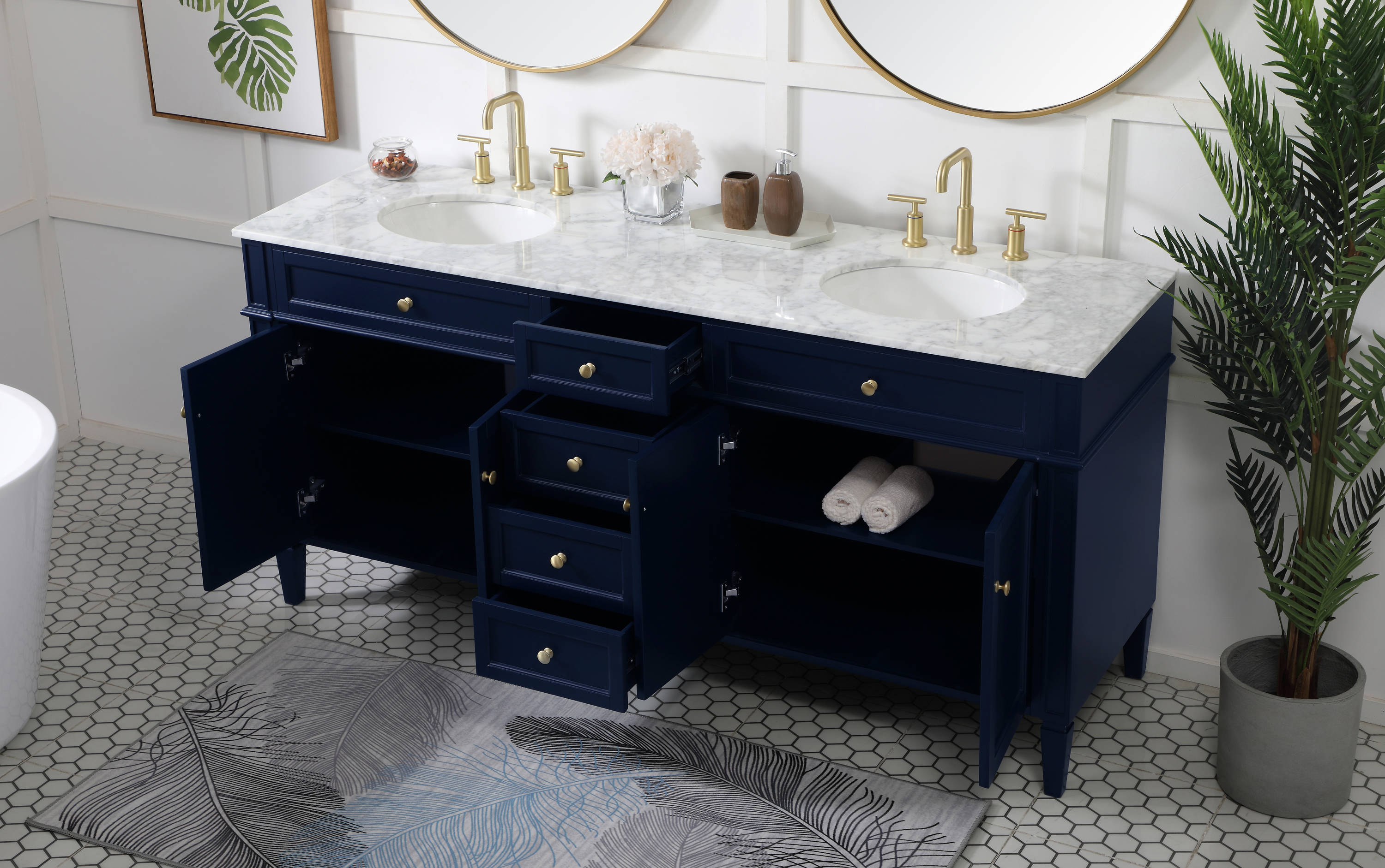 Elegant Decor HF37716DBL Bath-Vanity-Combo - View #4