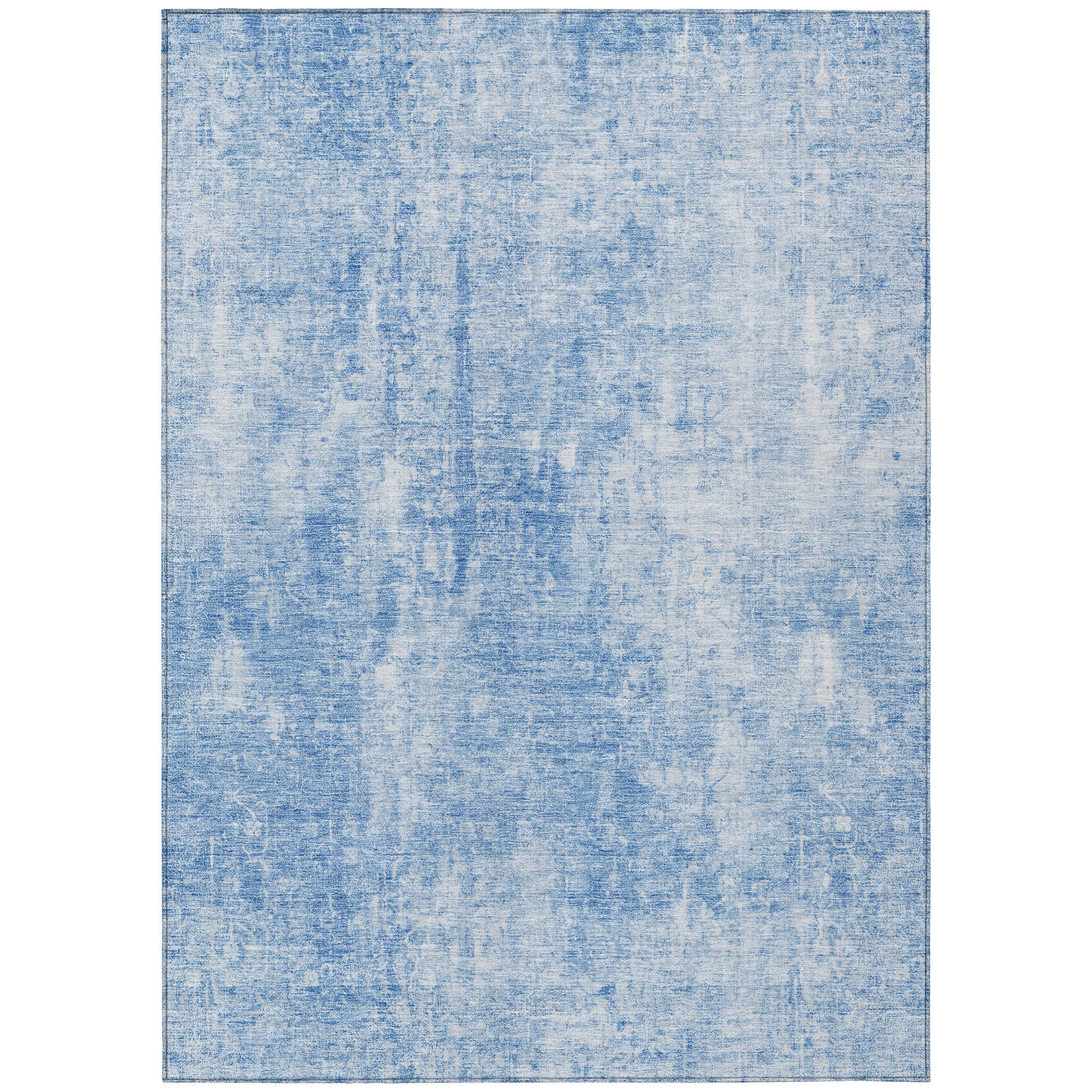 Addison Rugs ACN656BU30X46 Chantille ACN656BU 2 x 3 (ft) Polyester Blue Rectangular Indoor/Outdoor Geometric Machine washable Area rug