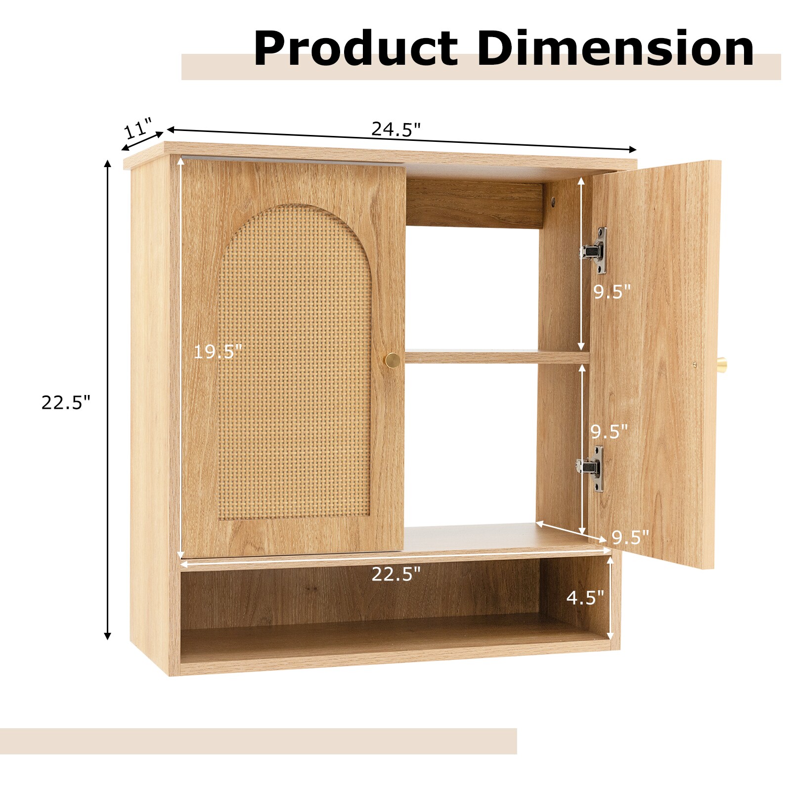 LIVIZA BTJ8146NA Bathroom-Wall-Cabinets - View #4