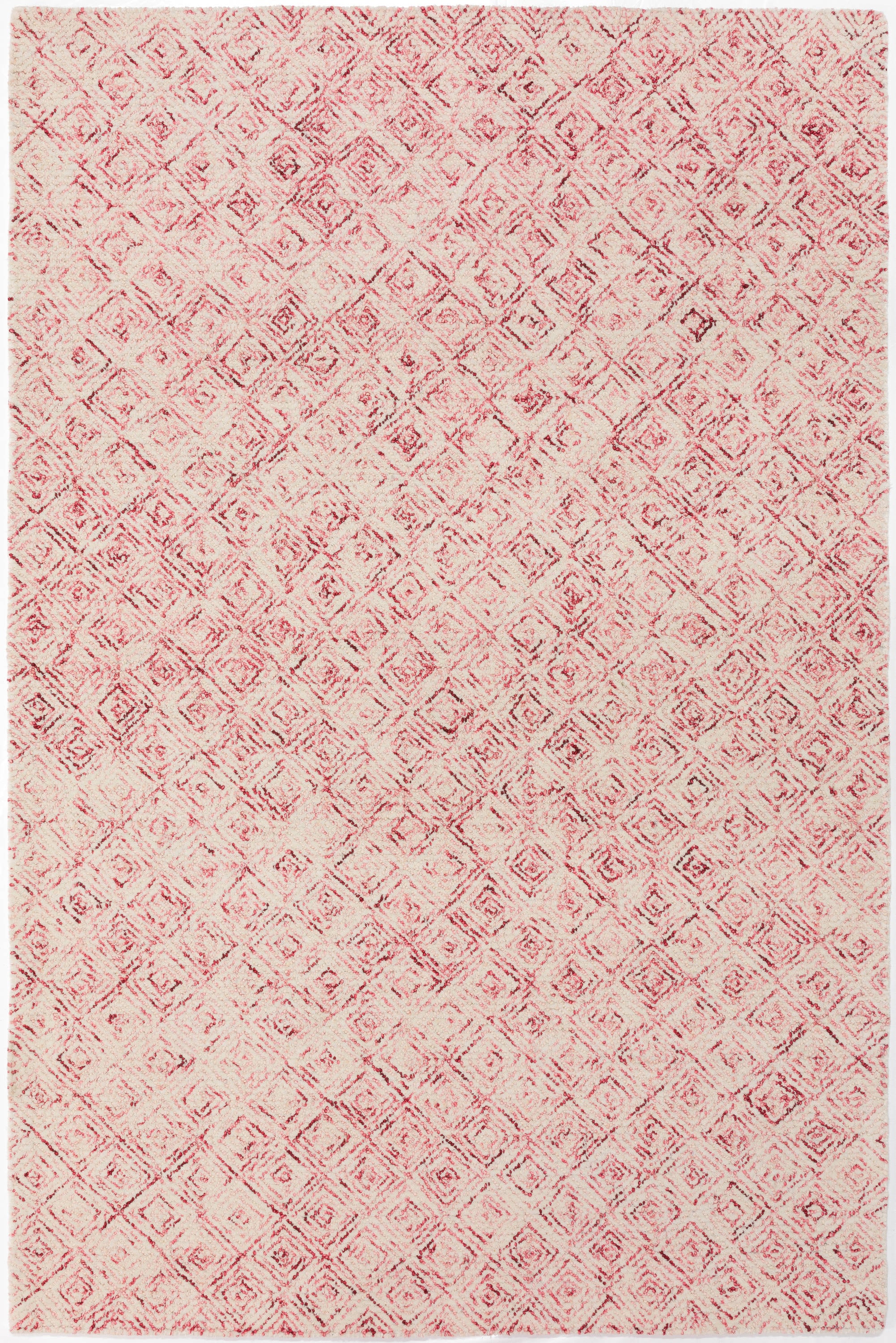 Addison Rugs ADL31PI4X6 Delilah 4 X 6 (ft) Wool Red Indoor Geometric Bohemian/Eclectic Area Rug