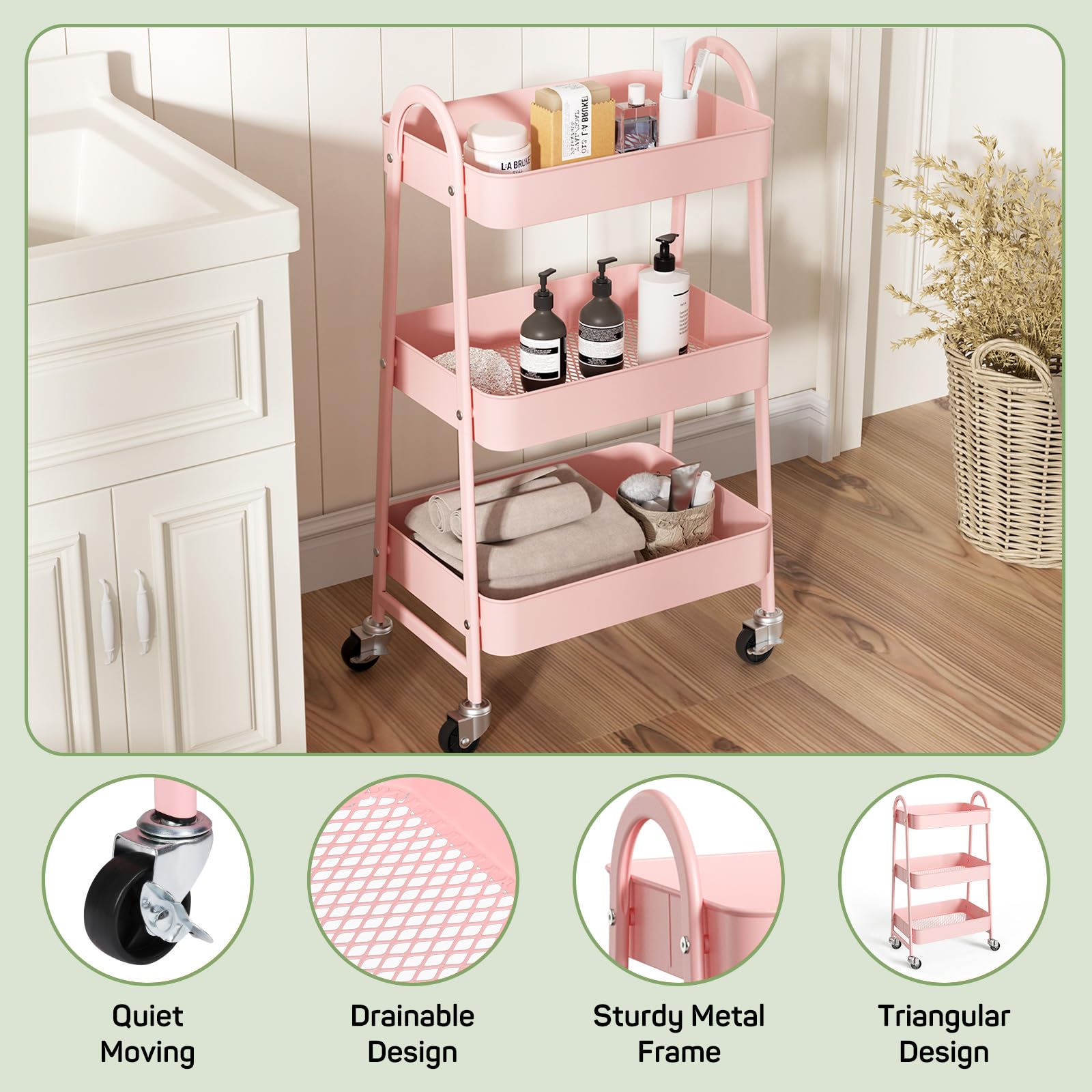 Haysky LSRY-TC3L-PK Utility-Carts - View #2