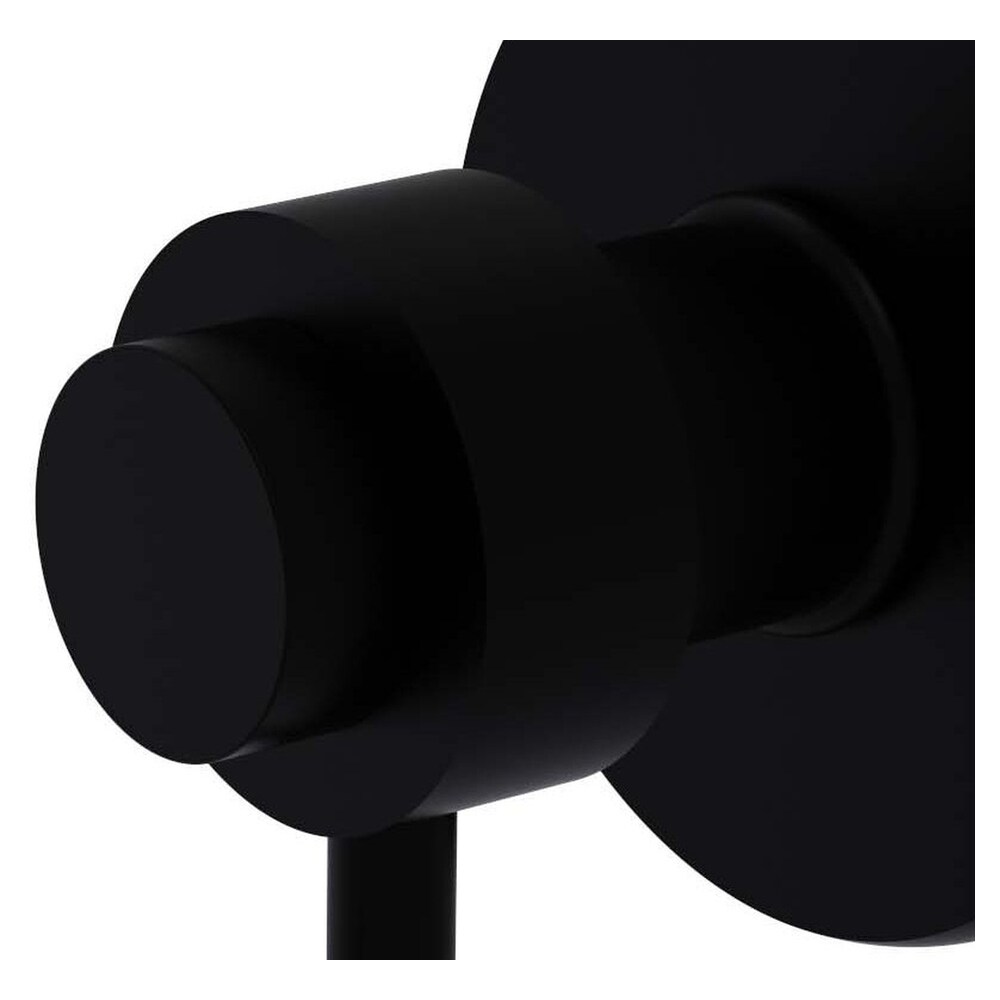 Matte Black Solid Brass Contemporary Robe Hook