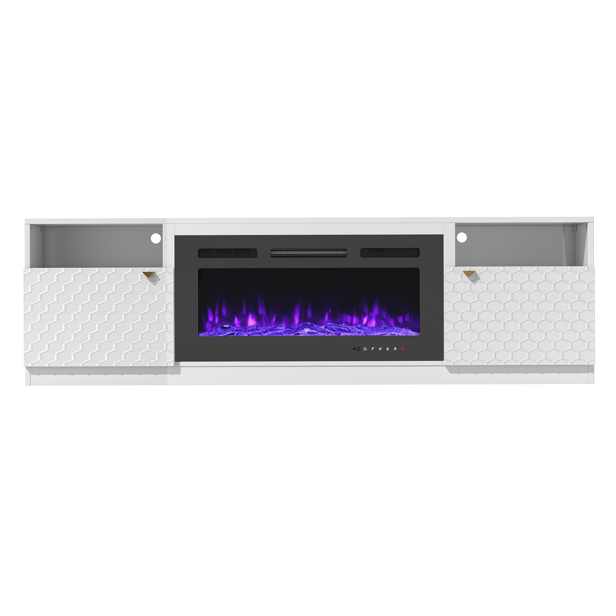 Clihome BL-JHGMA136-WH Electric-Fireplaces - View #4