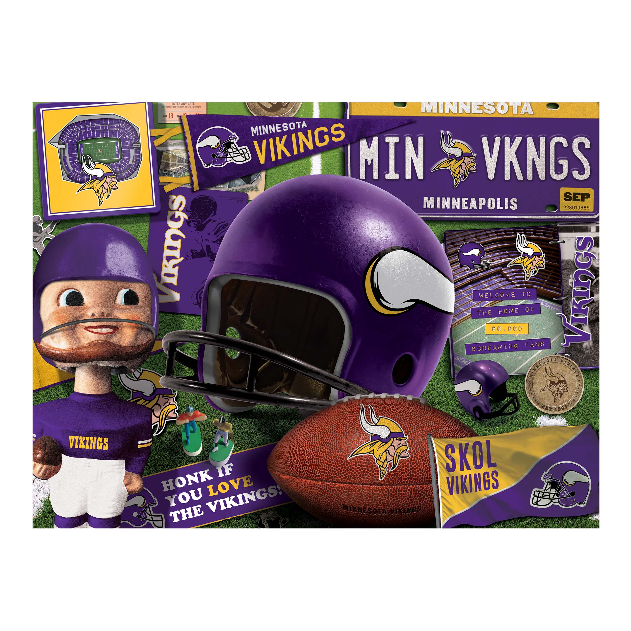Rawlings Minnesota Vikings Game Time Full-Size Football