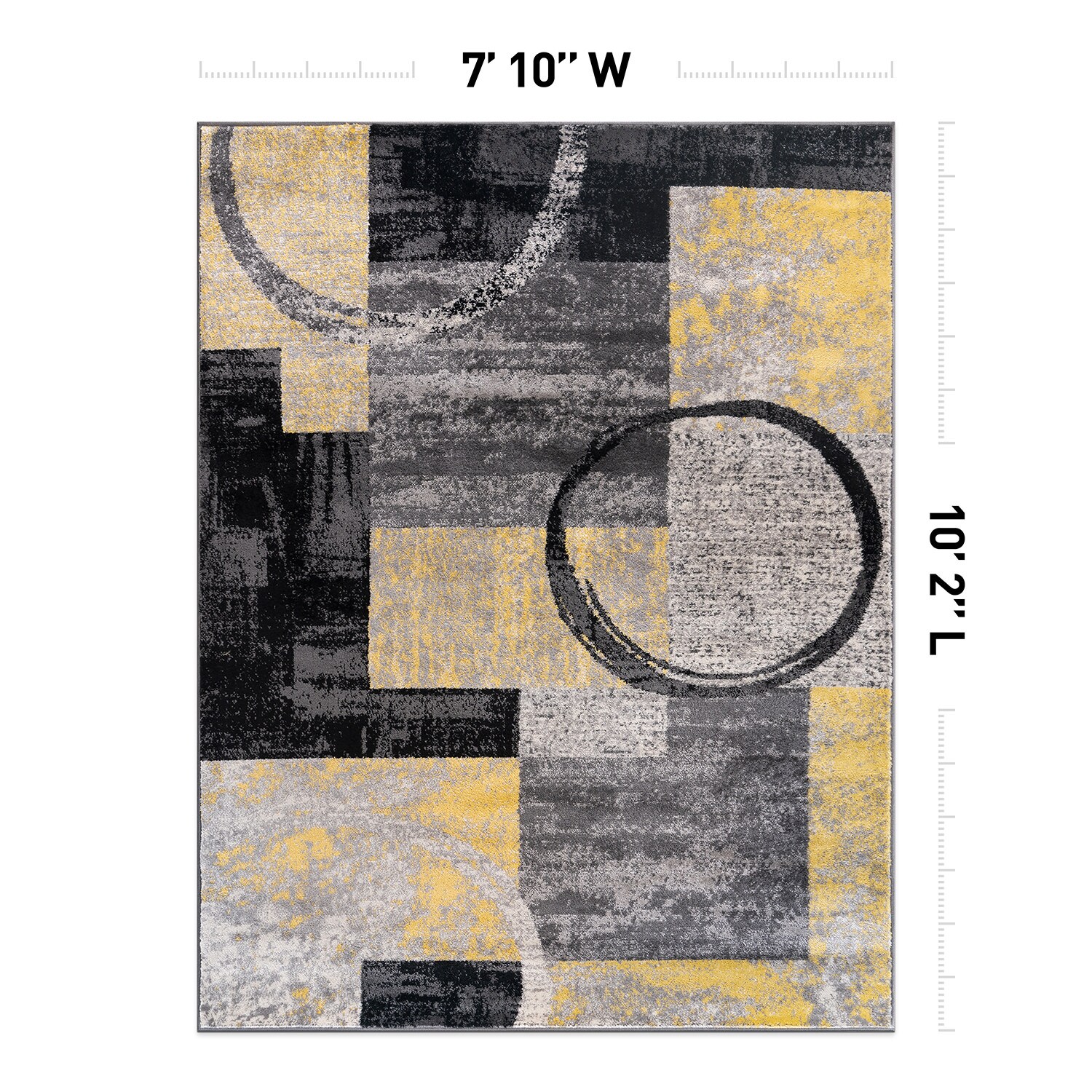 World Rug Gallery 307YELLOW8X10 rugs - View #3