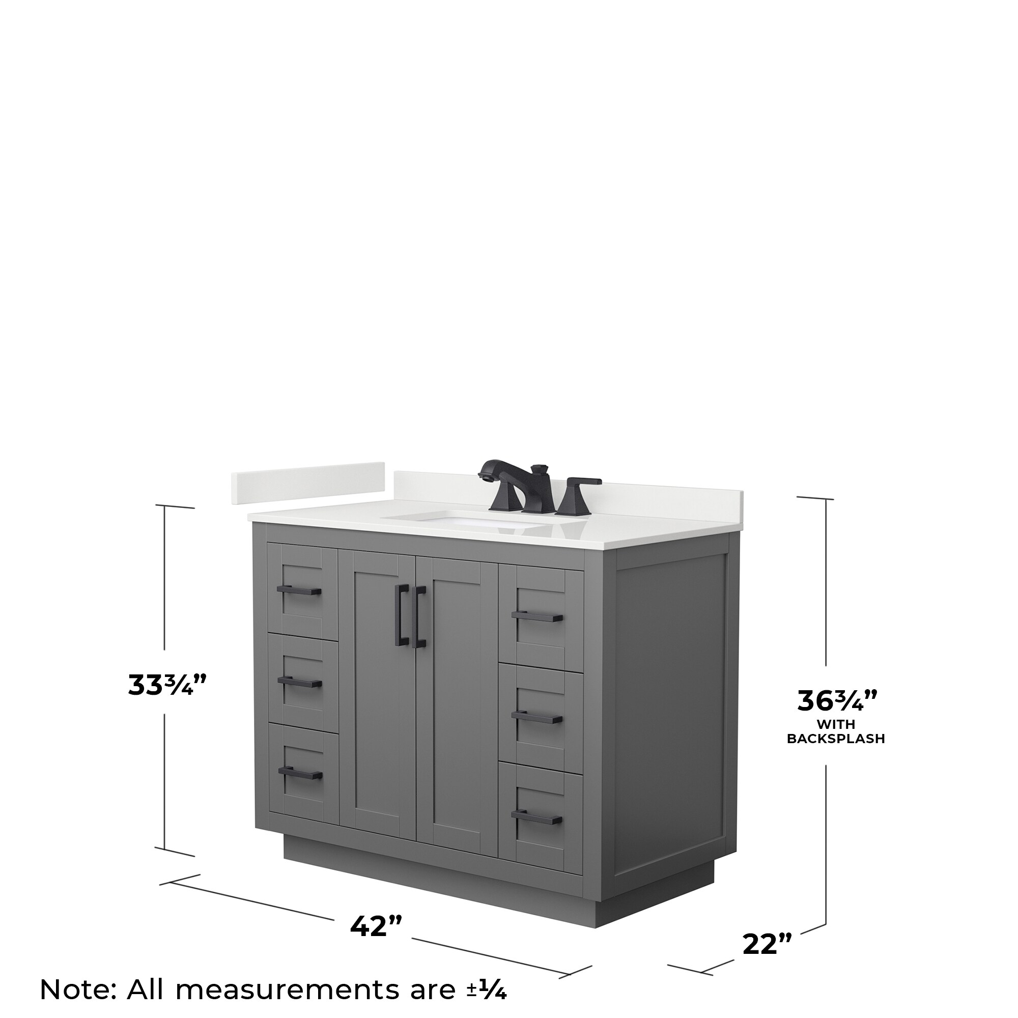 Wyndham Collection WCF292942SGBWQUS3MXX Bath-Vanity-Combo - View #5