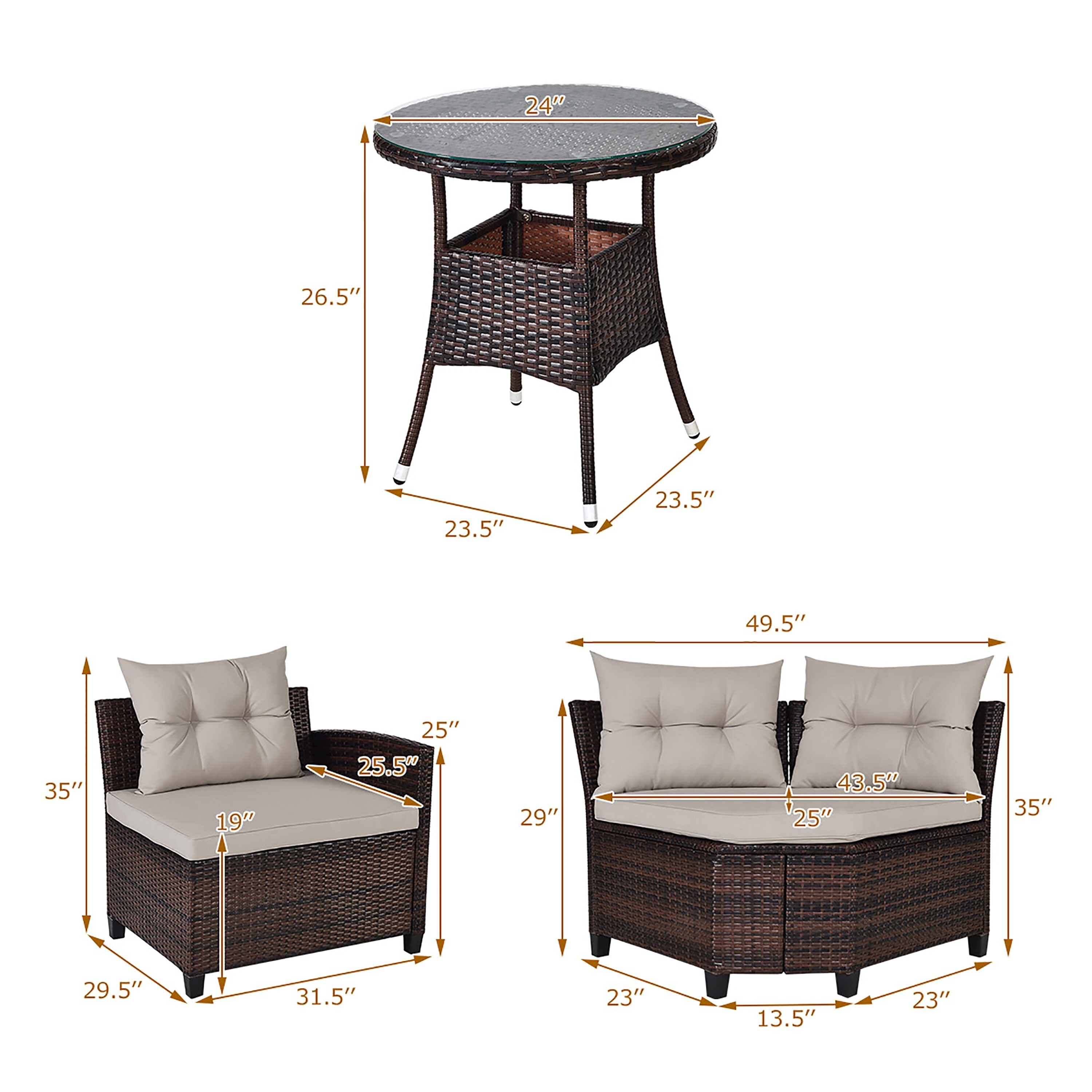 Costway HW63213+ Patio-Conversation-Sets - View #9