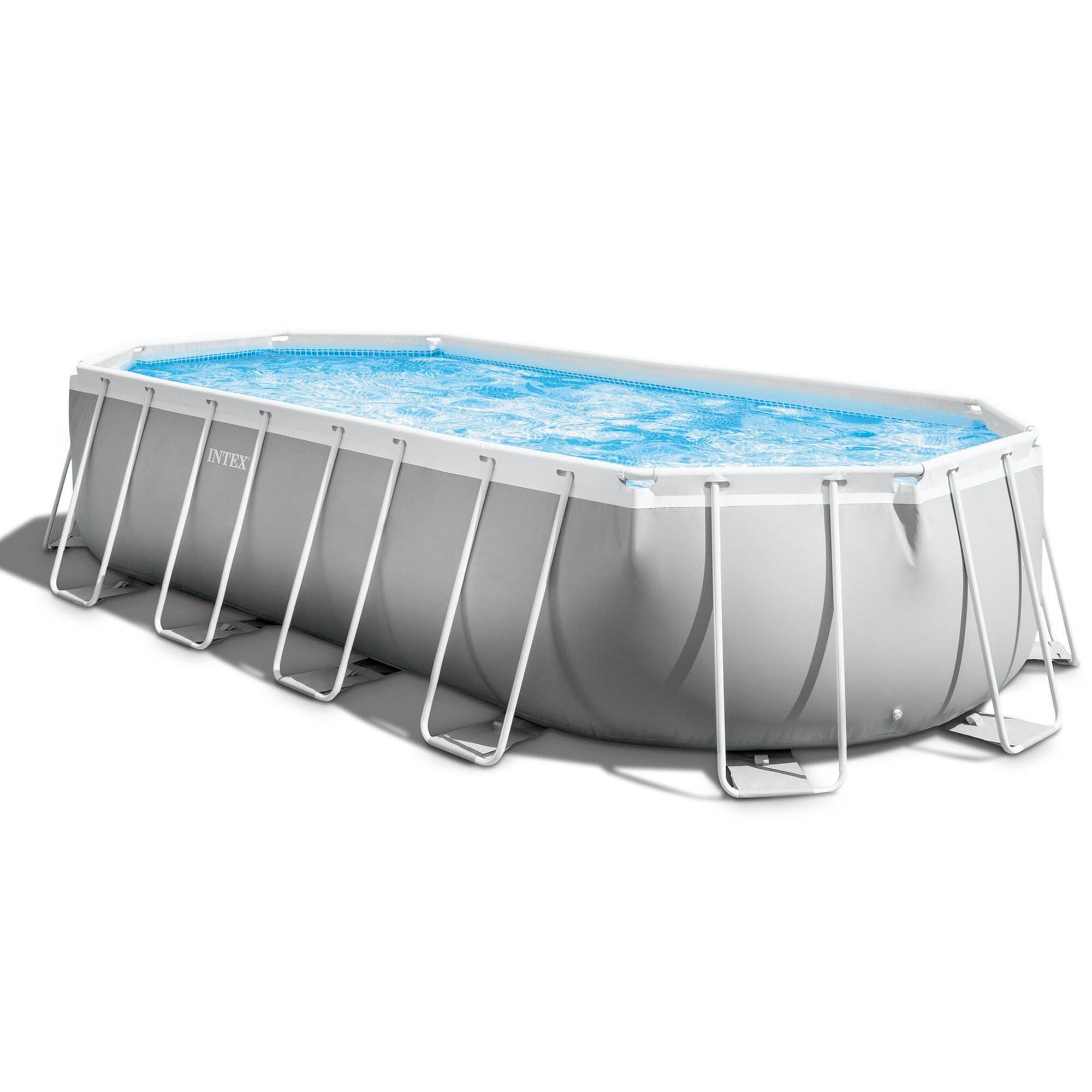 Intex 26797EH + 28054E 20-ft x 10-ft x 48-in Metal Frame Oval Above ...