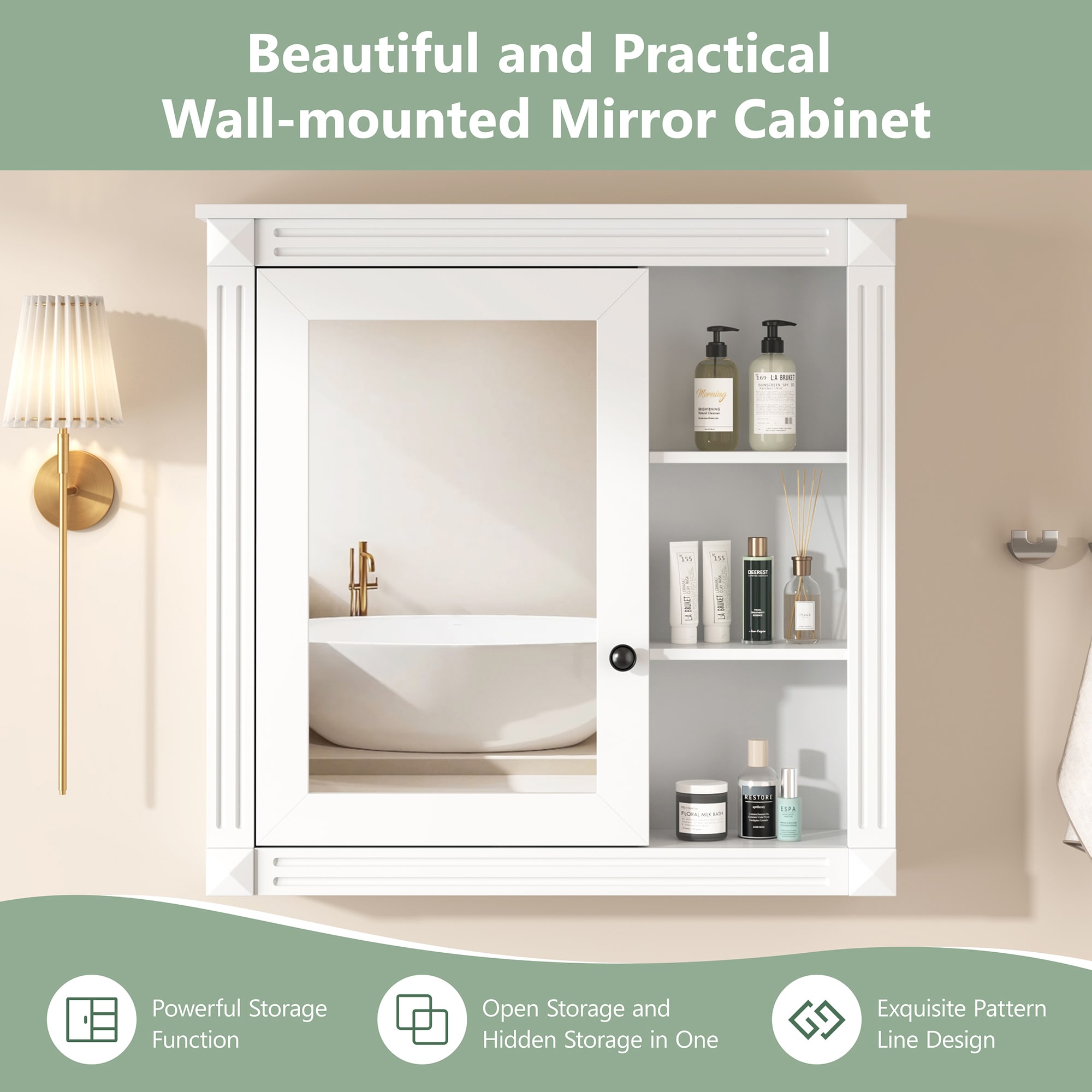 Forclover HBV-AO3926 Bathroom-Medicine-Cabinets - View #6