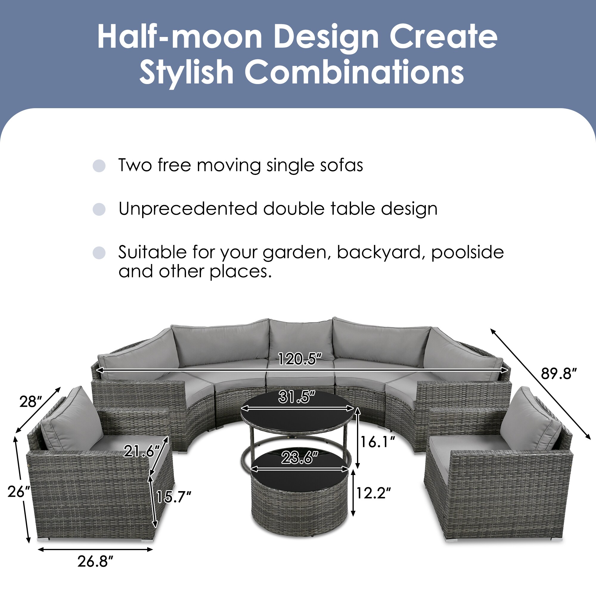 JIMSMAISON BOGOPS08GR Patio-Sofas-Daybeds - View #5