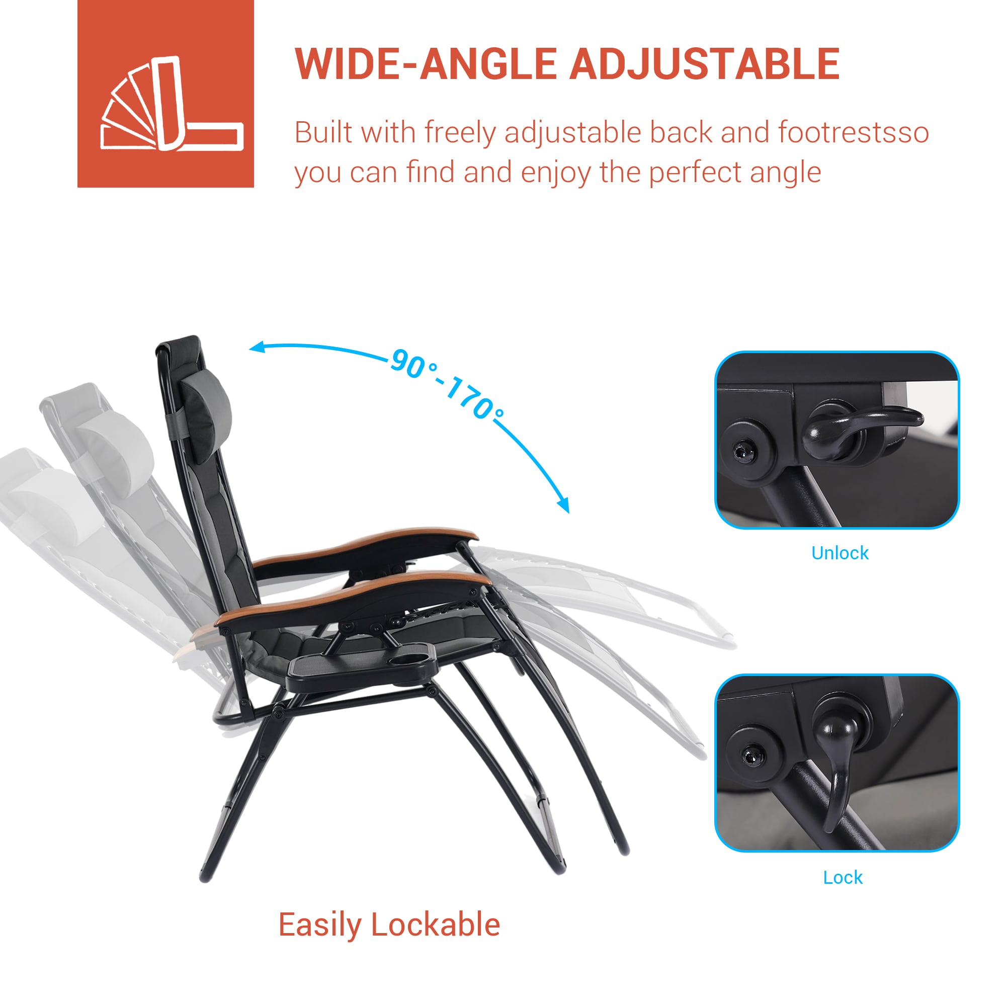 ACEGOSES LW-LF011GY Patio-Chairs - View #2