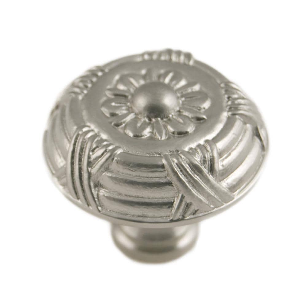 RK International CK 753-P Satin nickel Round Traditional Cabinet Knob