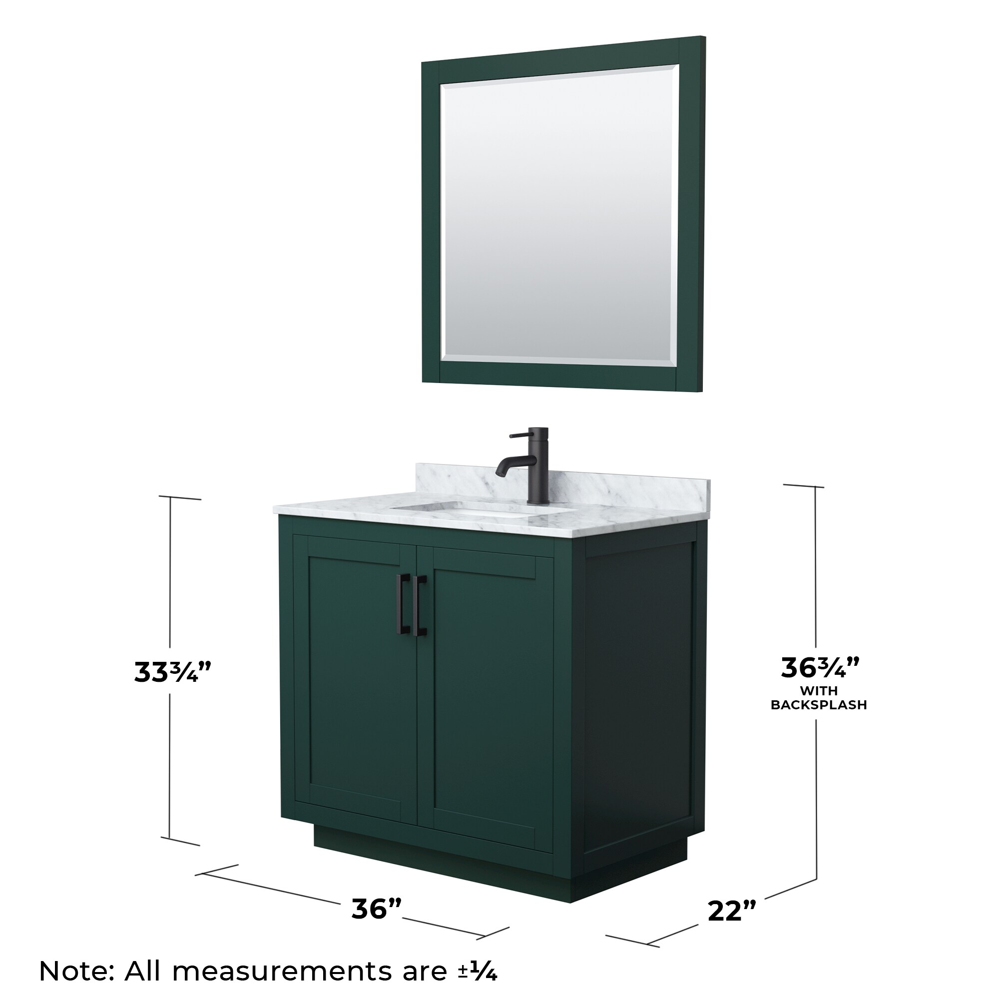 Wyndham Collection WCF292936SGKCMUNSM34 Bath-Vanity-Combo - View #6