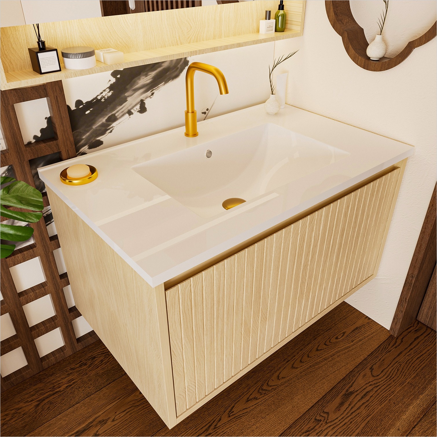 SunJet CXKMZAOQYFH5 Bath-Vanity-Combo - View #7