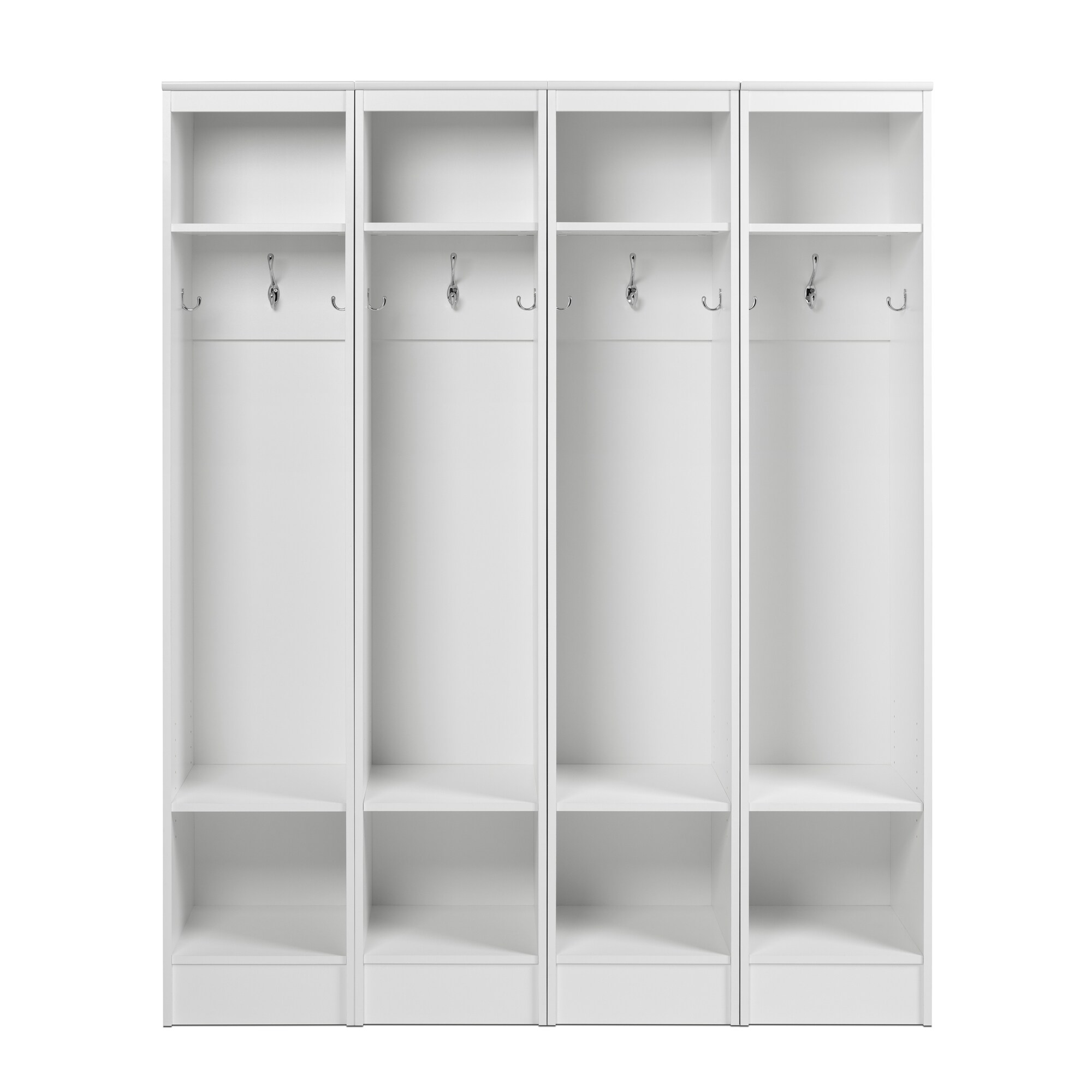 Prepac Narrow Entryway Organizer , White - Set of 4 in the Hall Trees ...