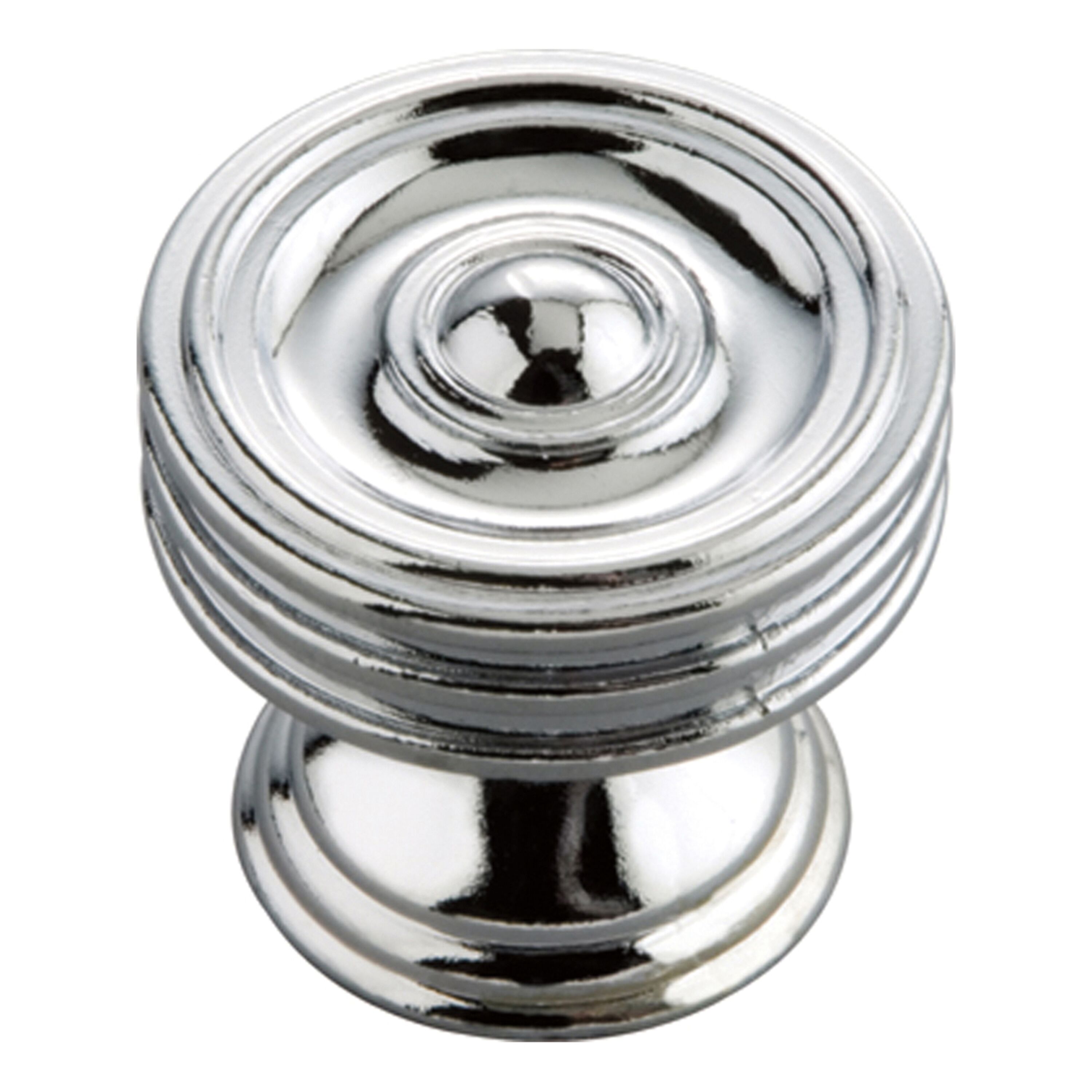 Hickory Hardware P3131-CH Williamsburg 1-1/4-in Chrome Mushroom Farmhouse Cabinet Knob