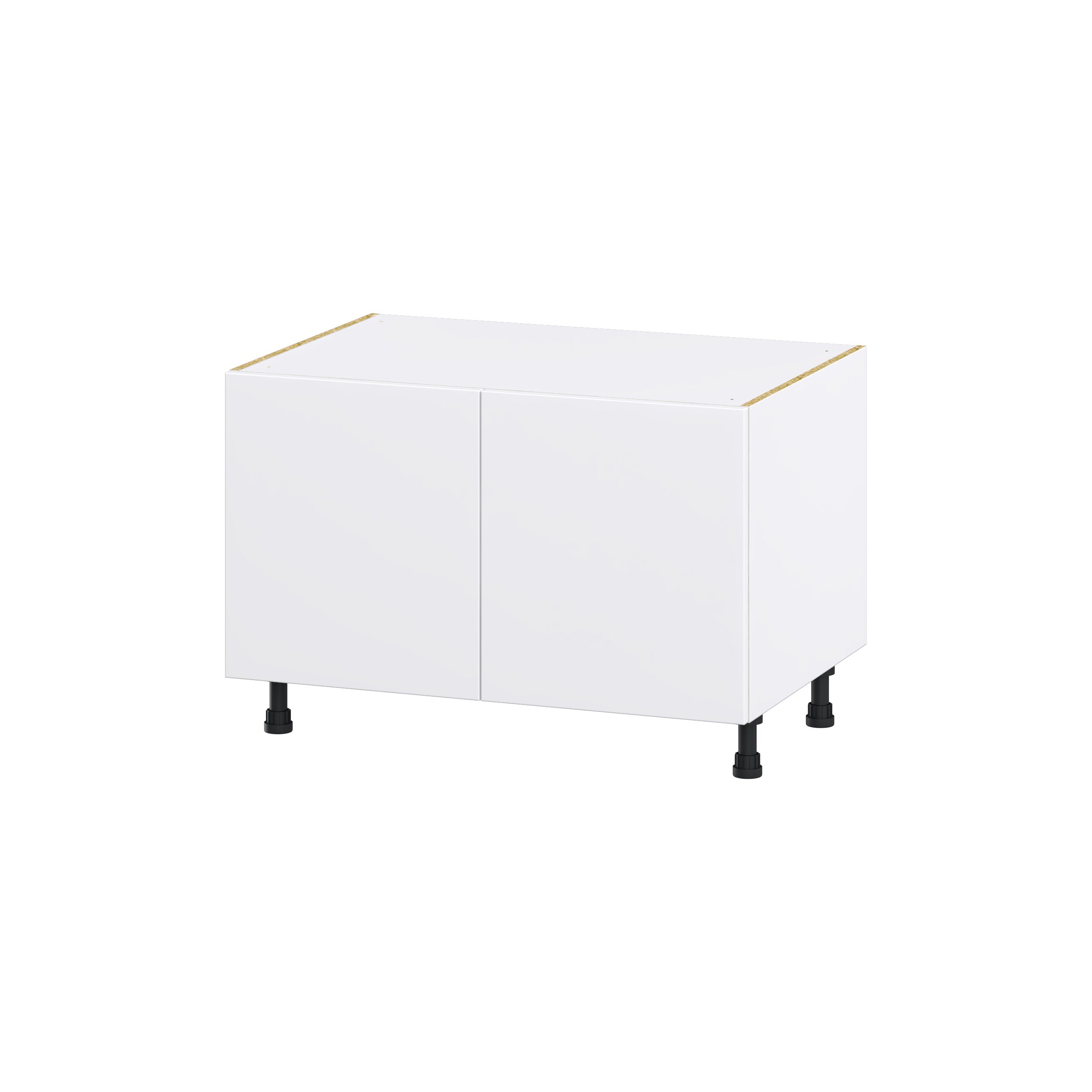 Hugo&Borg DSSBAS36-LA Lasalle 36-in W x 24.5-in H x 24-in D Bright White Slab Apron front sink Base Fully assembled Cabinet (Flat Panel Slab)