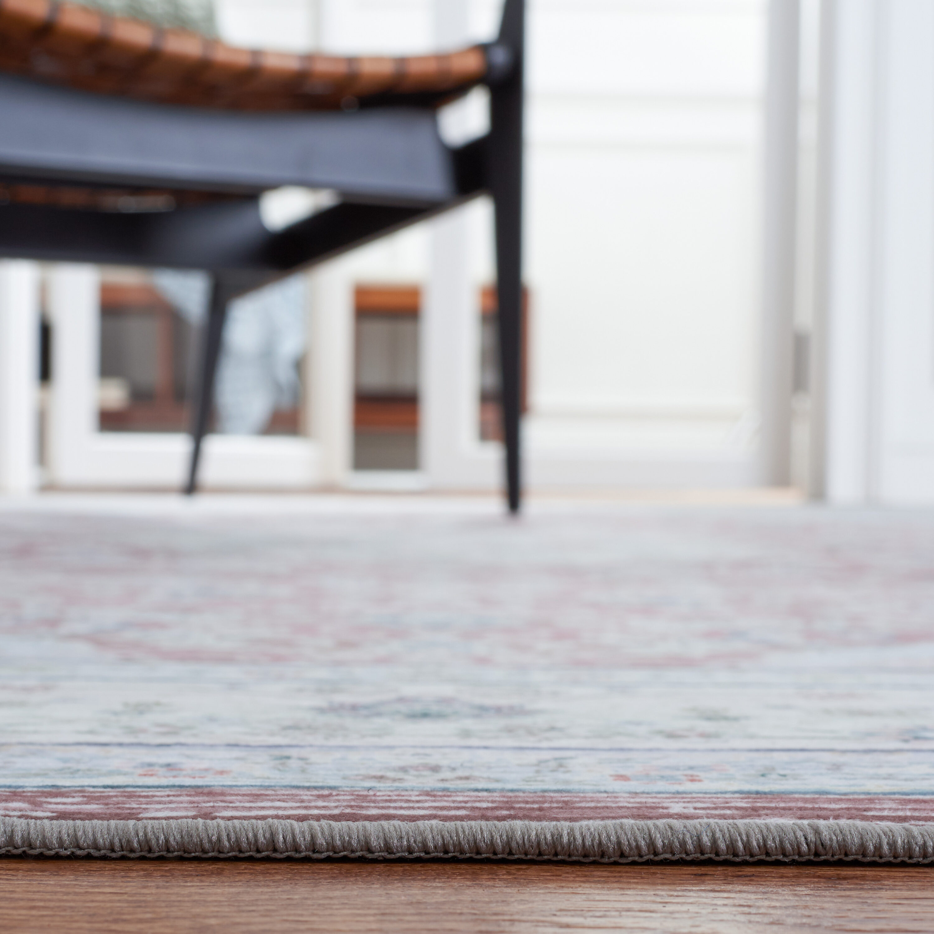 Tucson Rust and Beige Round Synthetic Area Rug
