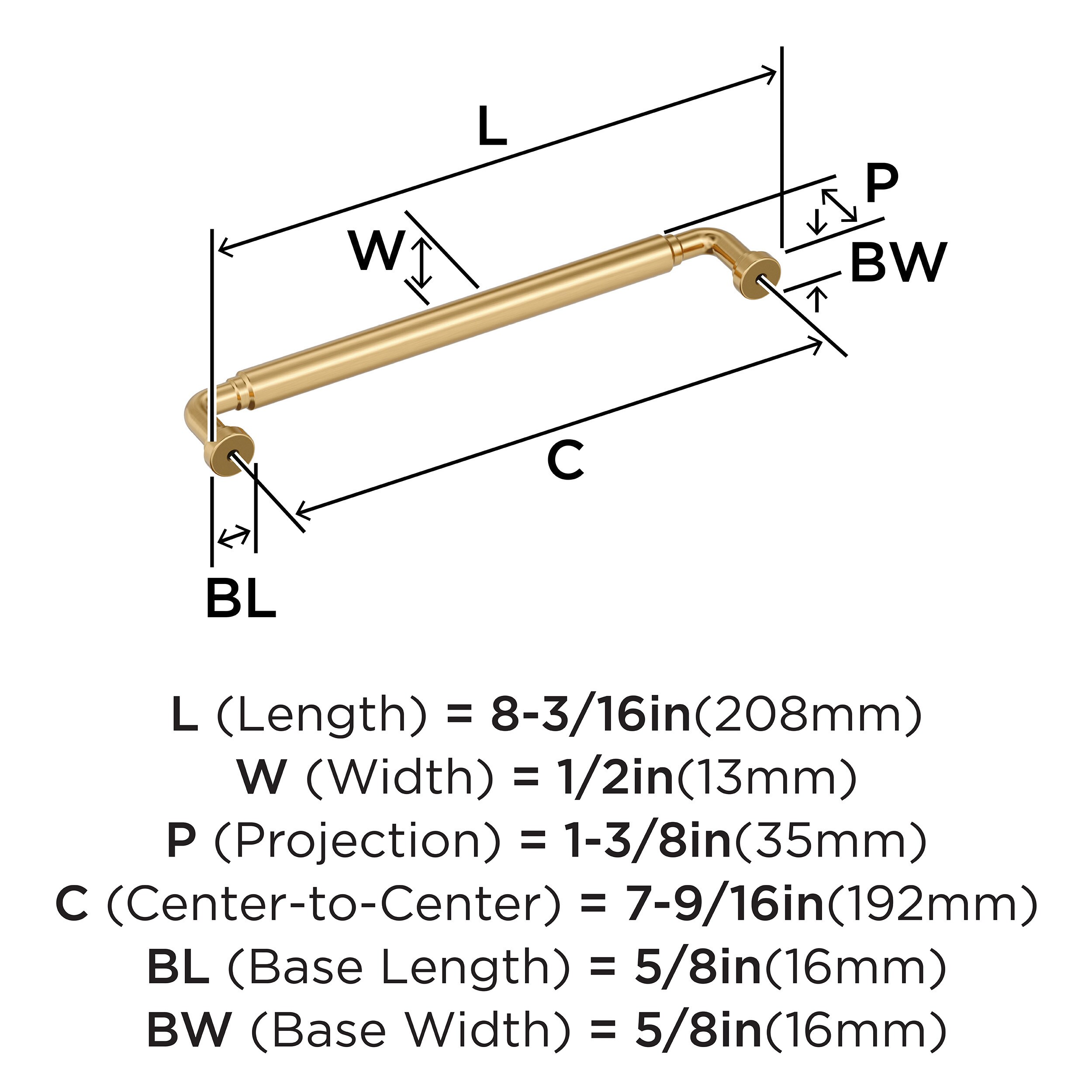 Amerock BP37665CZ Cabinet-Pulls - View #4