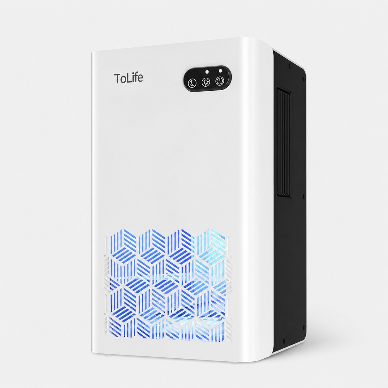 ToLife Dehumidifier for Home 1000 sq ft Small Dehumidifiers for Basement Bedroom Bathroom Closet with Large 95 OZ Water Tank Auto Shut Off 7 Colors LED Light White