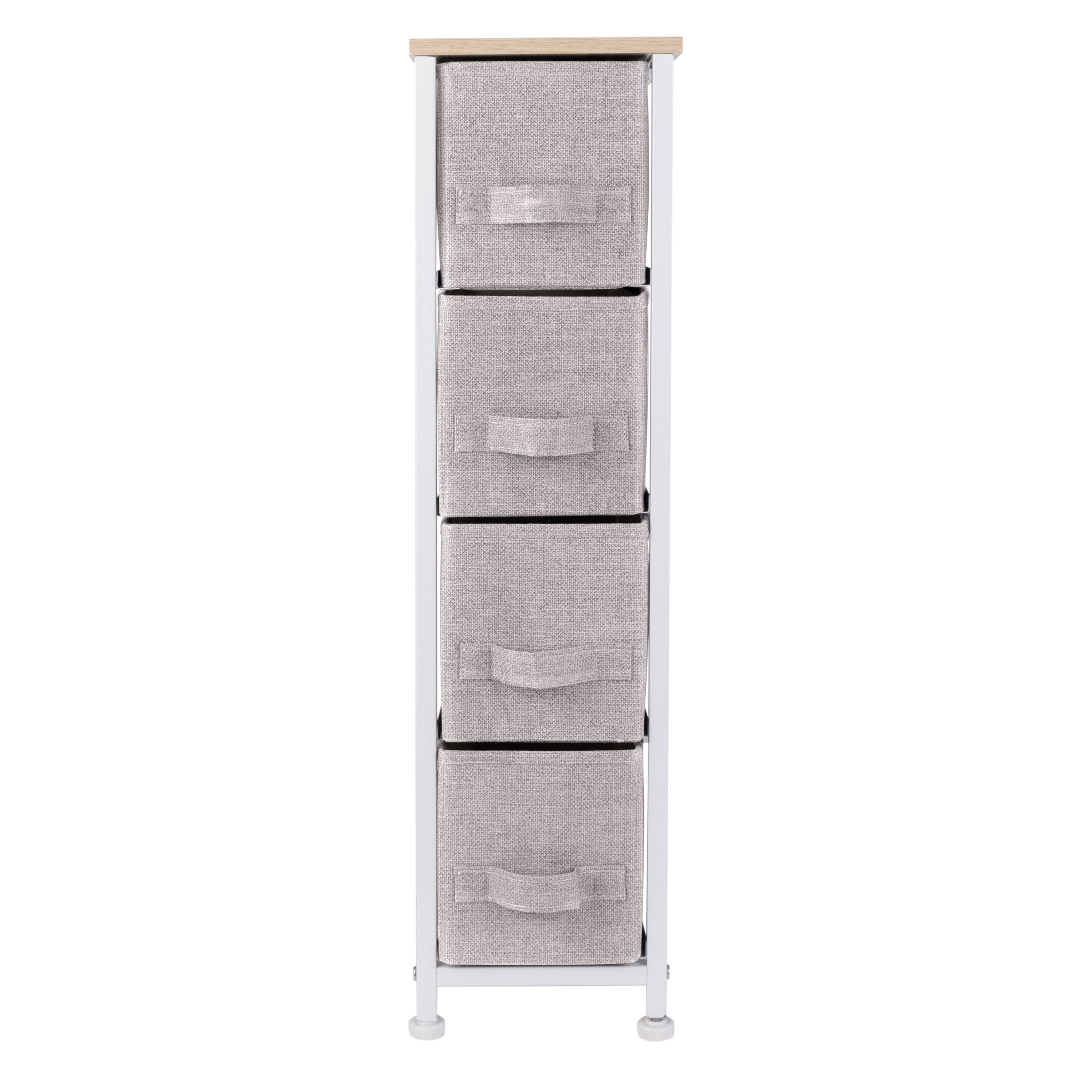 Simplify 3-Drawers Grey Metal Storage Drawer Tower 28.74-in H x 11.81-in W  x 17.72-in D in the Storage Drawers department at