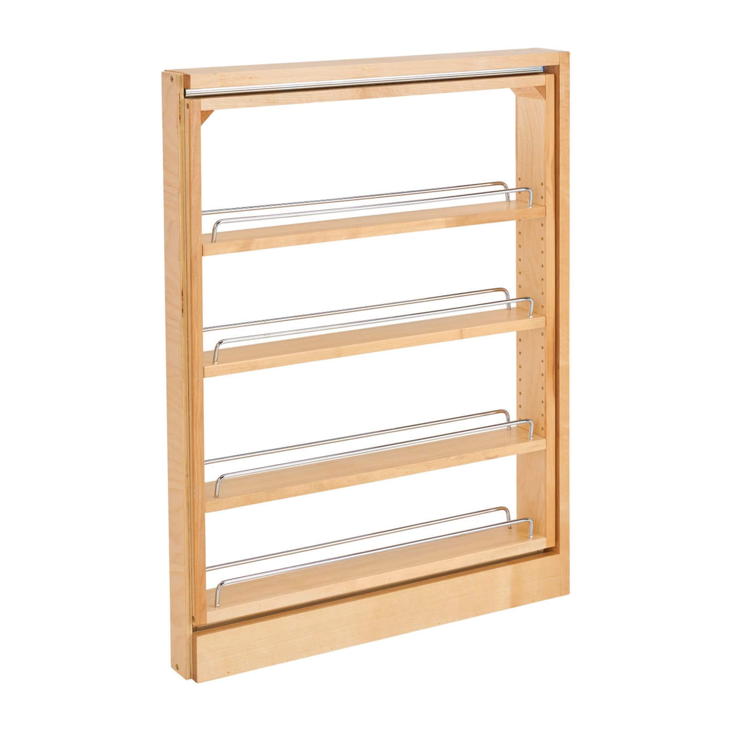 Rev-A-Shelf 11.66-in W x 18.87-in H 4-Tier Cabinet-mount Wood Soft Close  Pull-out Under-sink Organizer