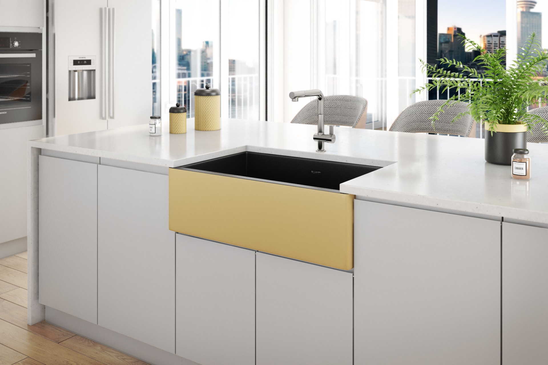 Ruvati RVL4018GRG Kitchen-Sinks - View #5