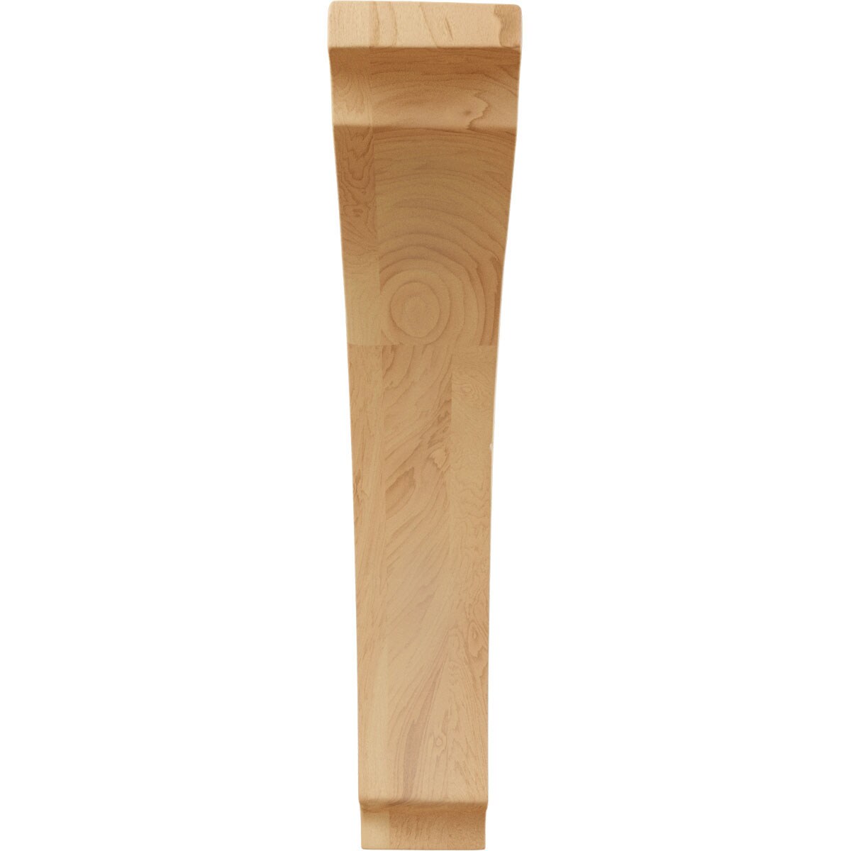 Small Red Oak Wood Corbel Bracket, 1.75" x 6.5" x 9"