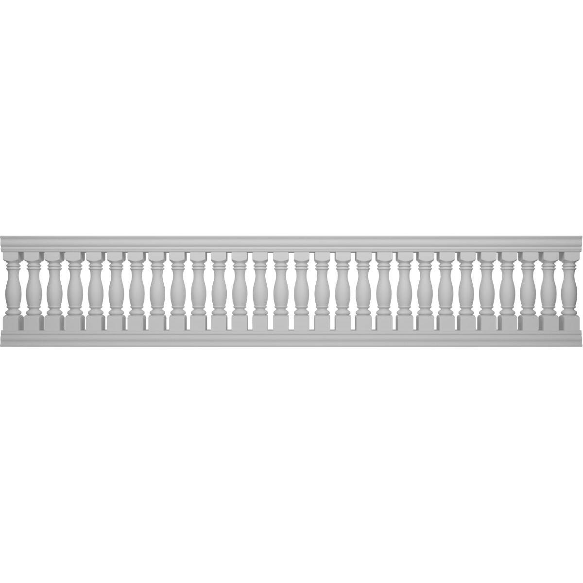 Ekena Millwork BALK40X192EMD FiberThane 16-Feet x 40-Inches Embassy Fiberglass Deck Rail Kit