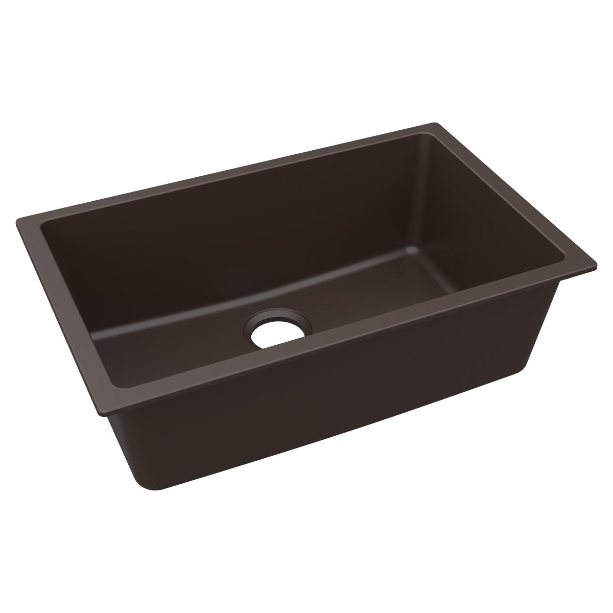 Elkay ELGRU13022MC0 Quartz Classic Undermount 29.5-Inches x 18.75-Inches Quartz Single bowl Kitchen Sink