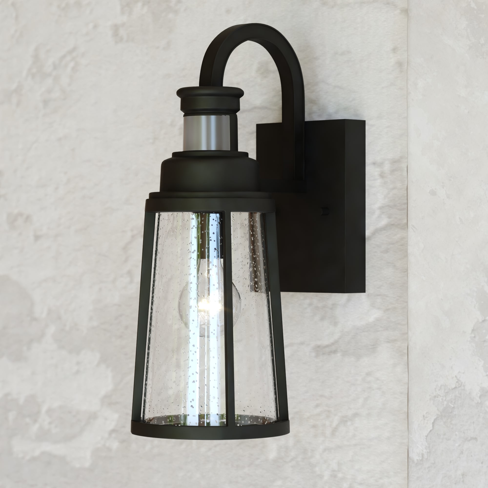 Cascadia T0595 Coventry 15-Inches H Oil-rubbed Bronze Hardwired Motion Sensor Dusk to Dawn Outdoor Wall Light