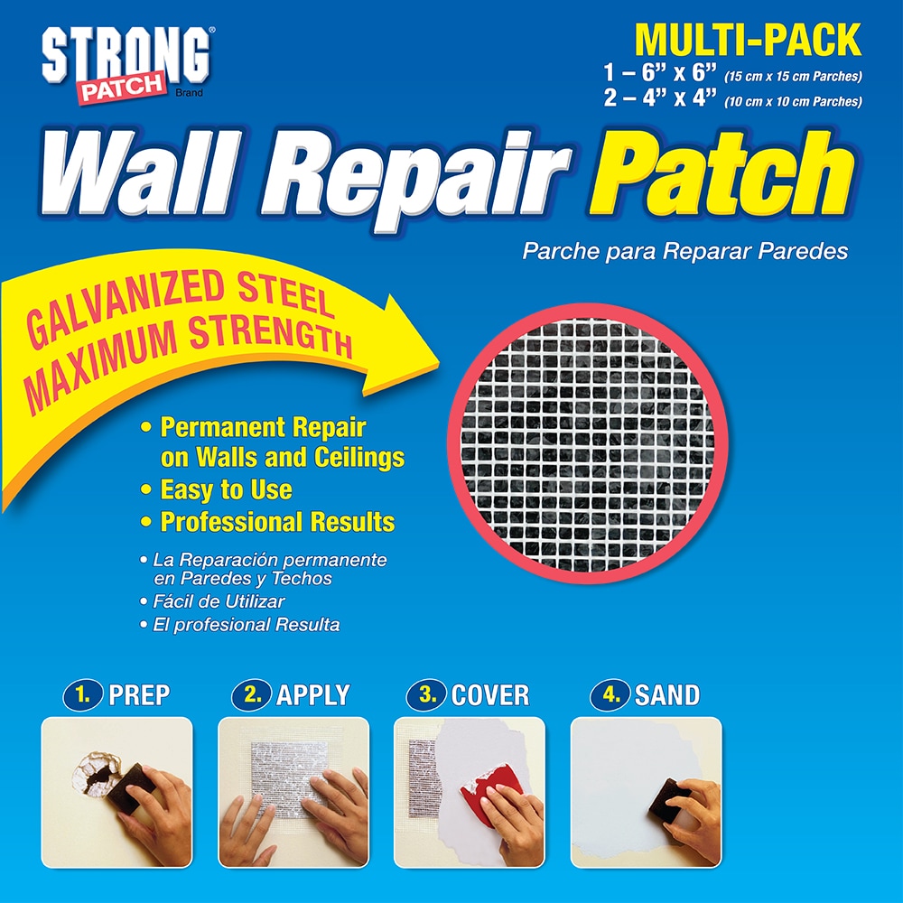 STRONG-PATCH Drywall Patch 8-in x 8-in Drywall Repair Patch in the Drywall  Repair Patches department at