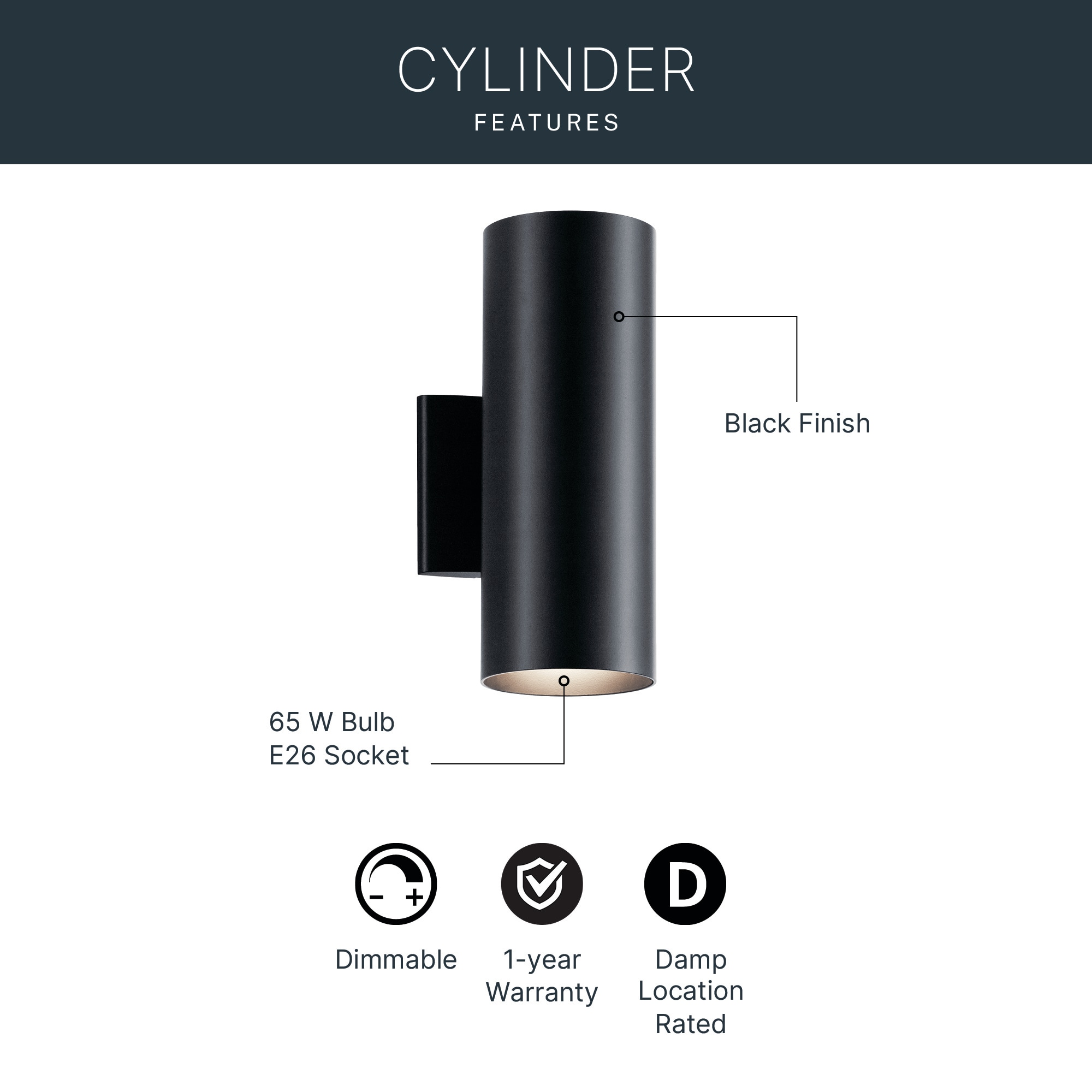 Kichler 9244BK Outdoor-Wall-Lighting - View #3
