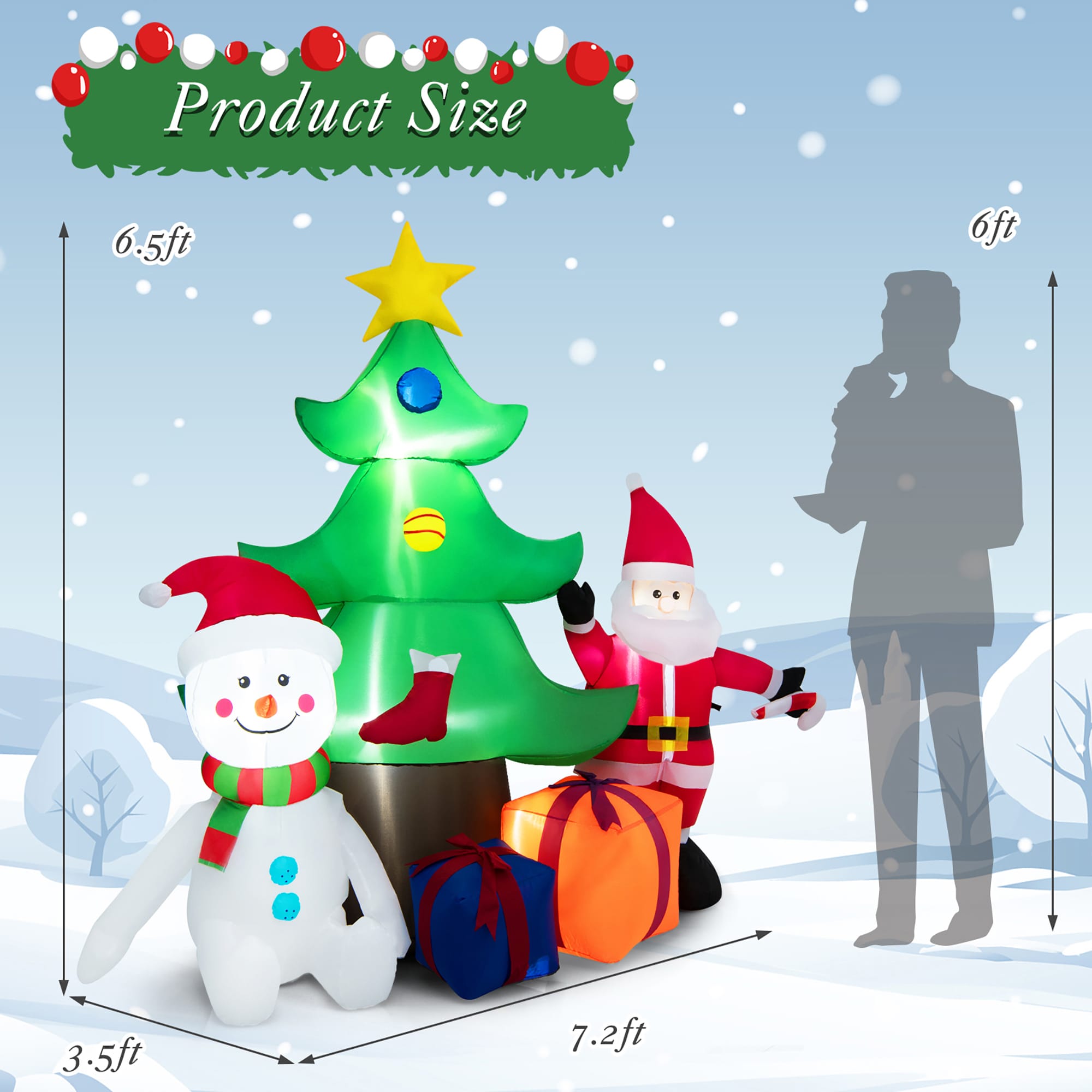 Costway LWS00698 Christmas-Inflatables - View #2