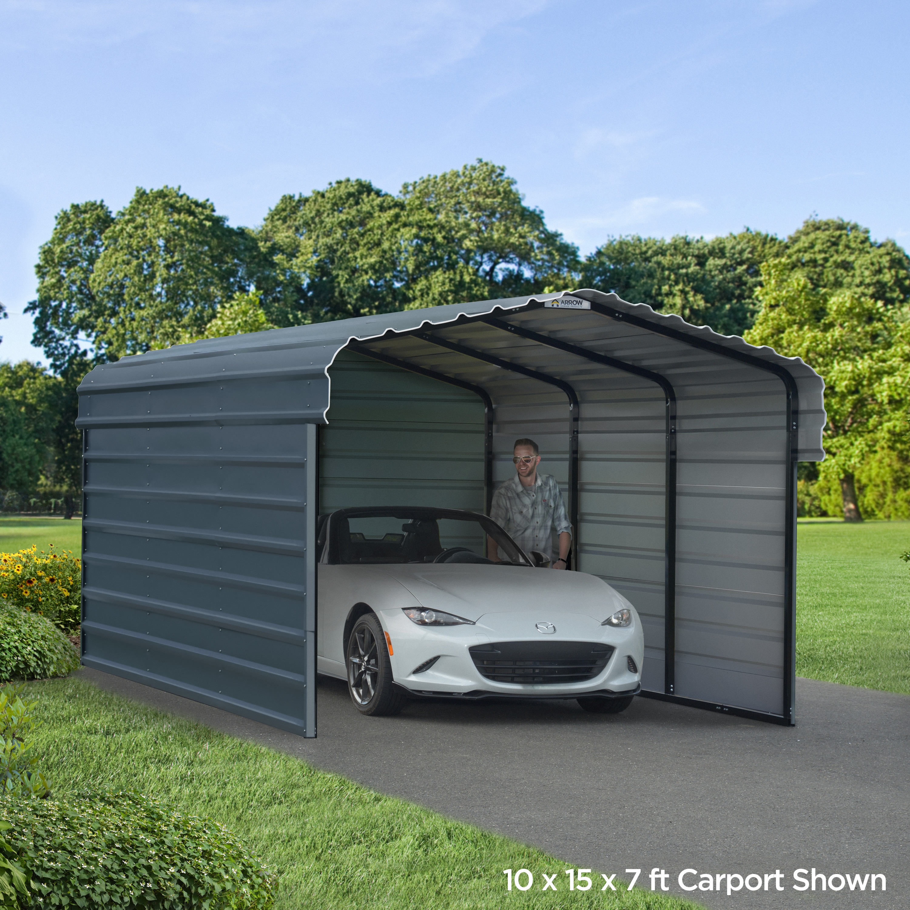 Arrow CPHC102909ECL3 Carport-Covers - View #2