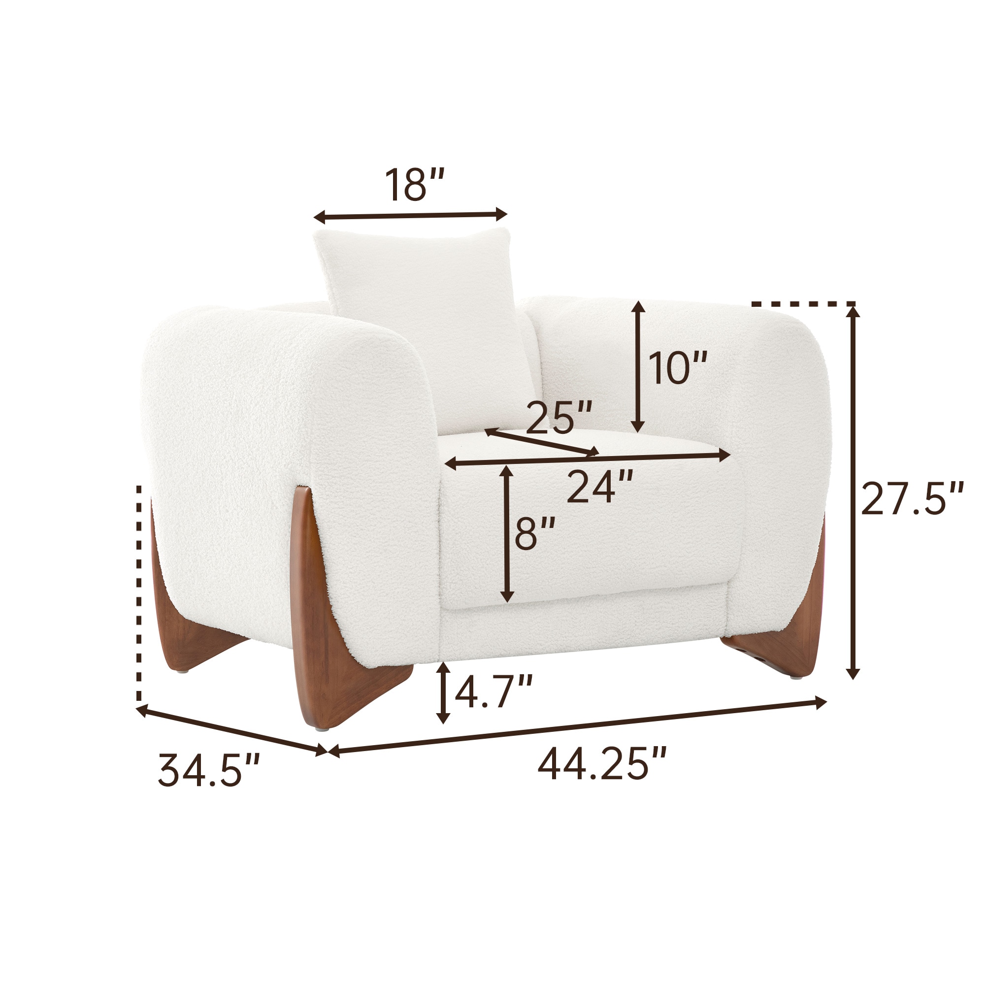 FARATI CLOUD-AC+3-WHITE Living-Room-Sets - View #4