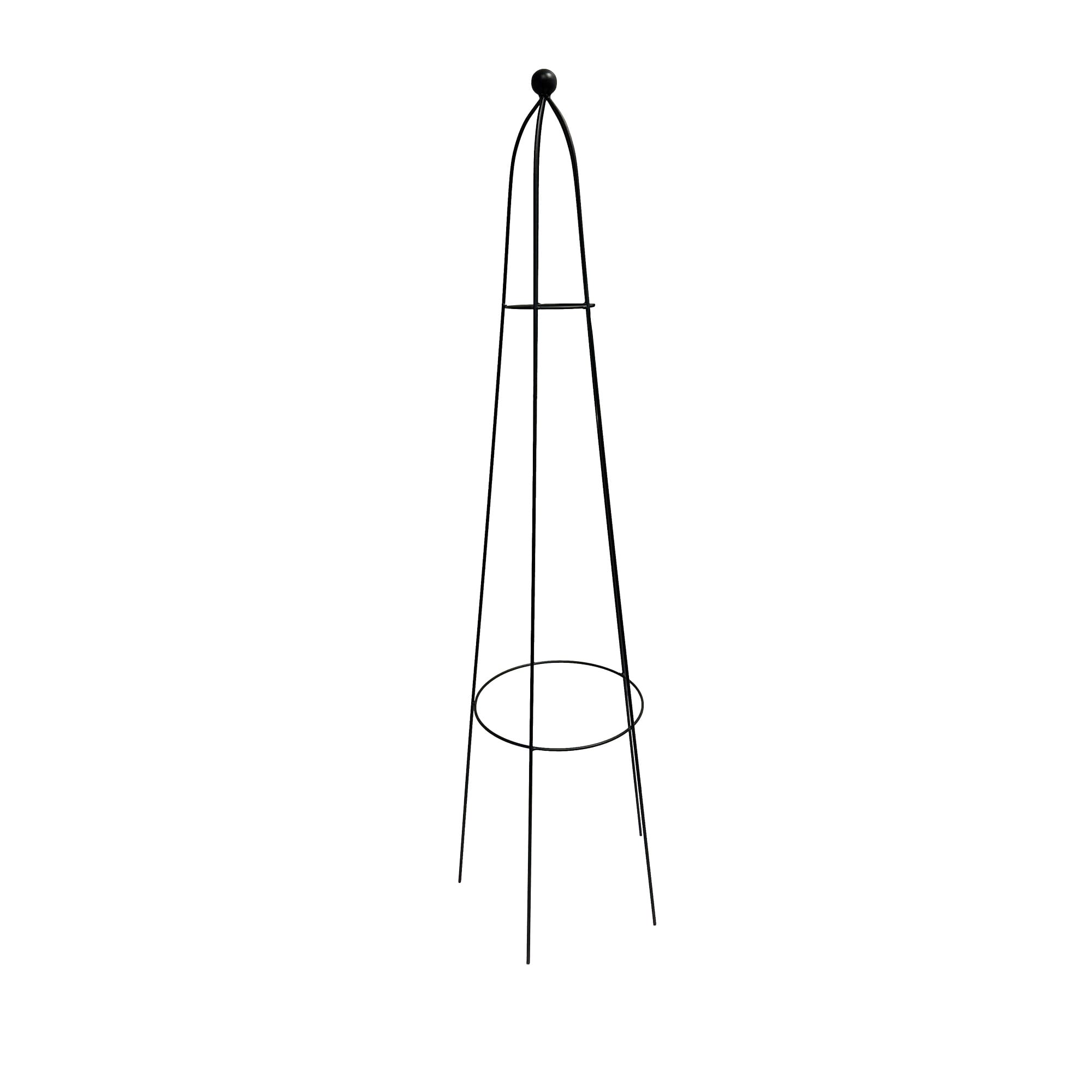 Garden Trellises 13.5-in W x 47-in H Powder coated steel Steel Traditional Garden Trellis For Cli...